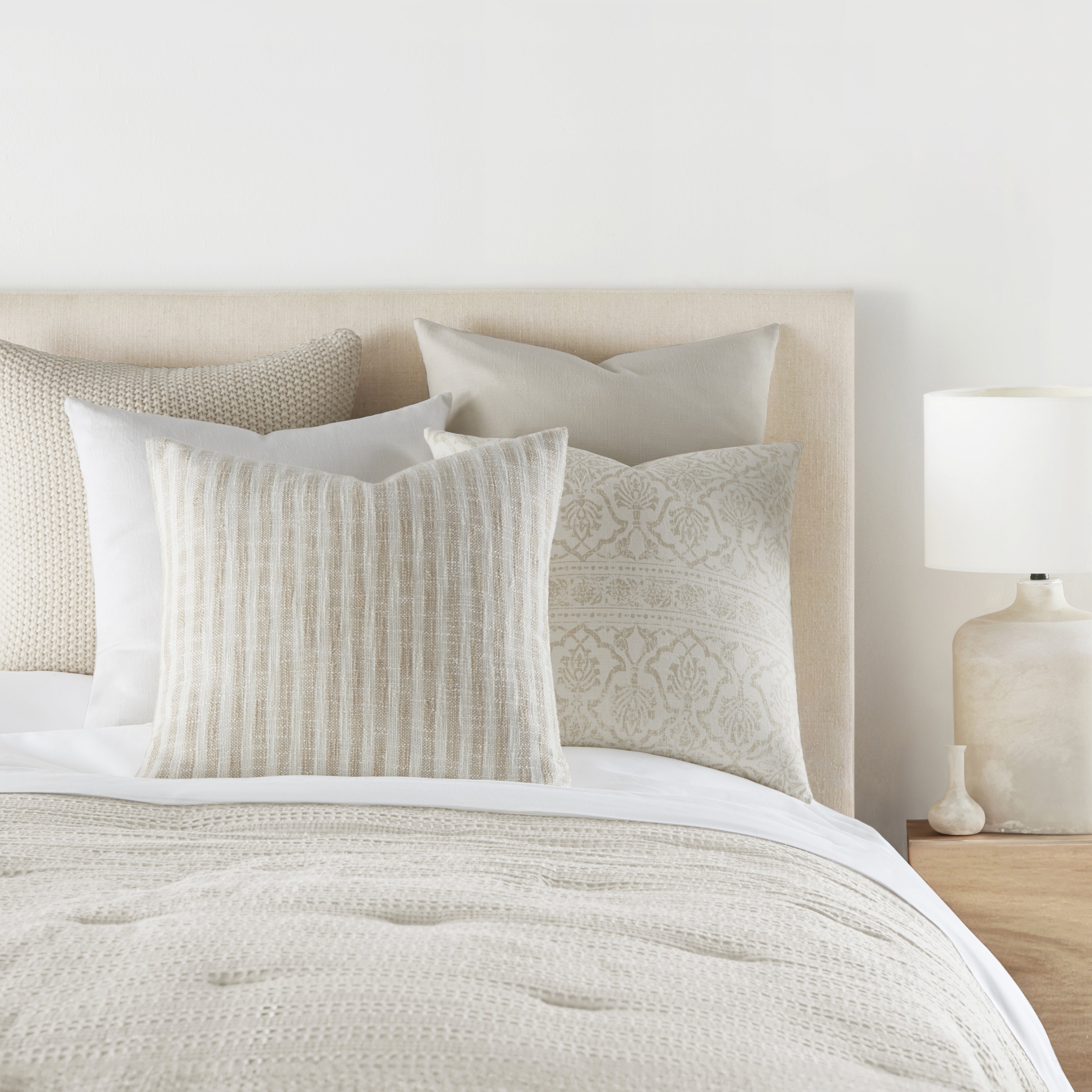 Seed Stitch Knit Acrylic Decor Throw Pillow Cover