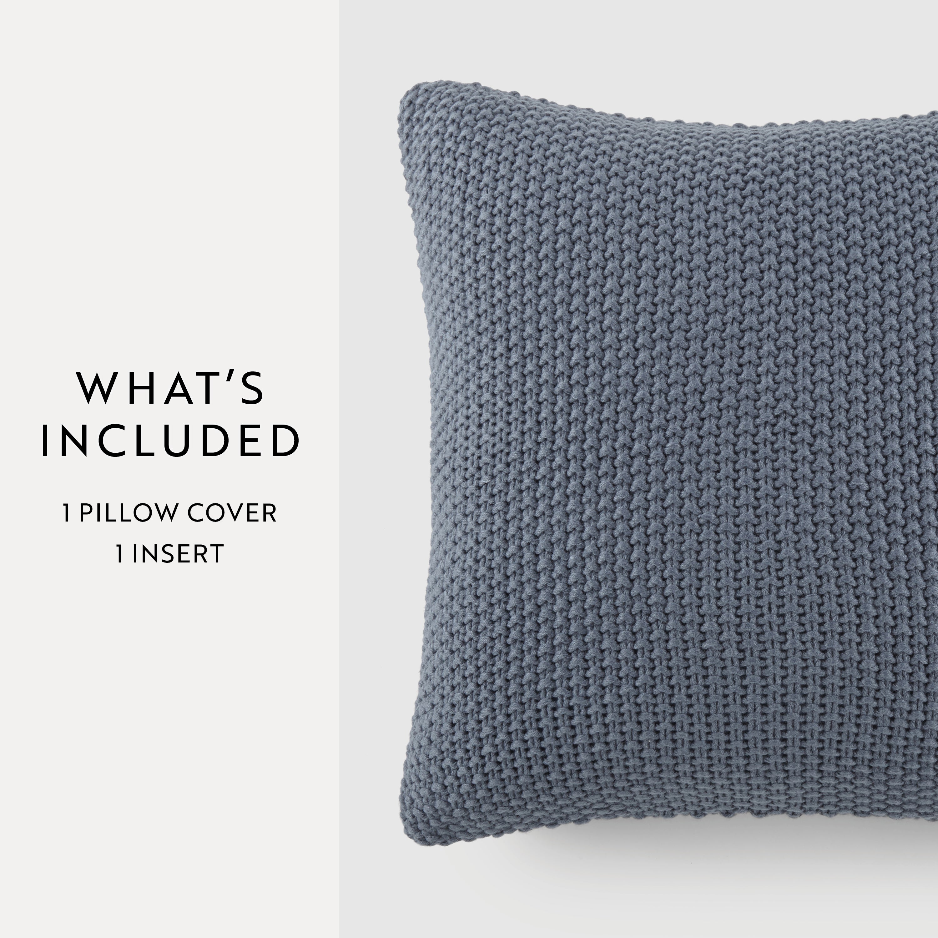 Seed Stitch Knit Acrylic Decor Throw Pillow Cover