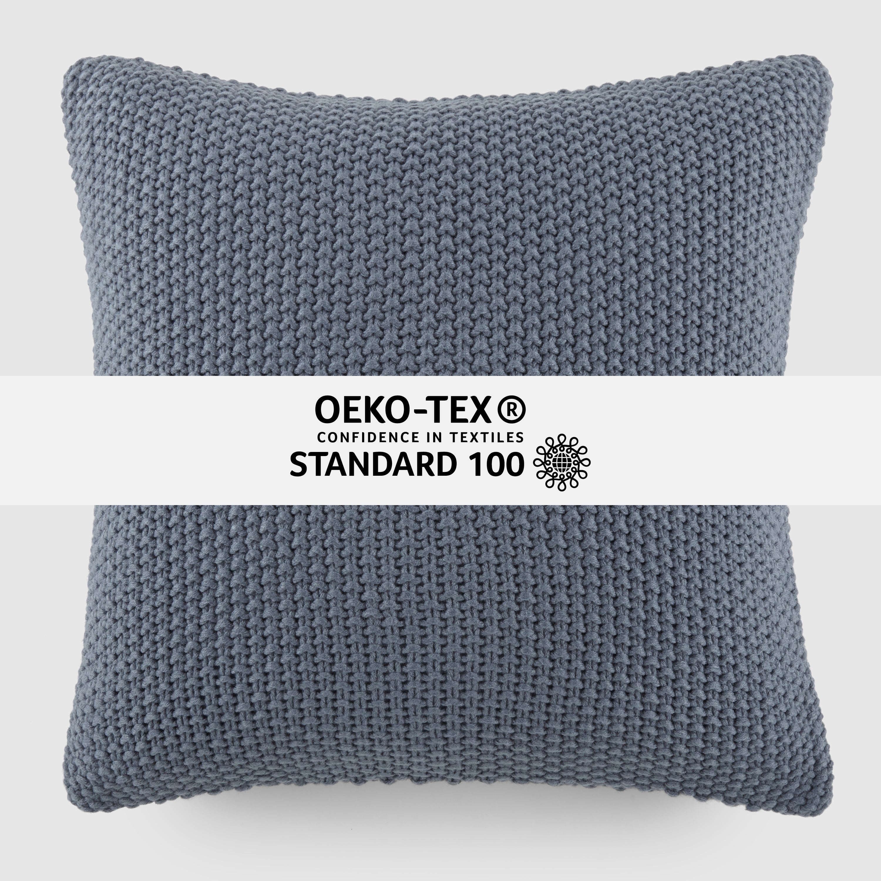 Seed Stitch Knit Acrylic Decor Throw Pillow Cover