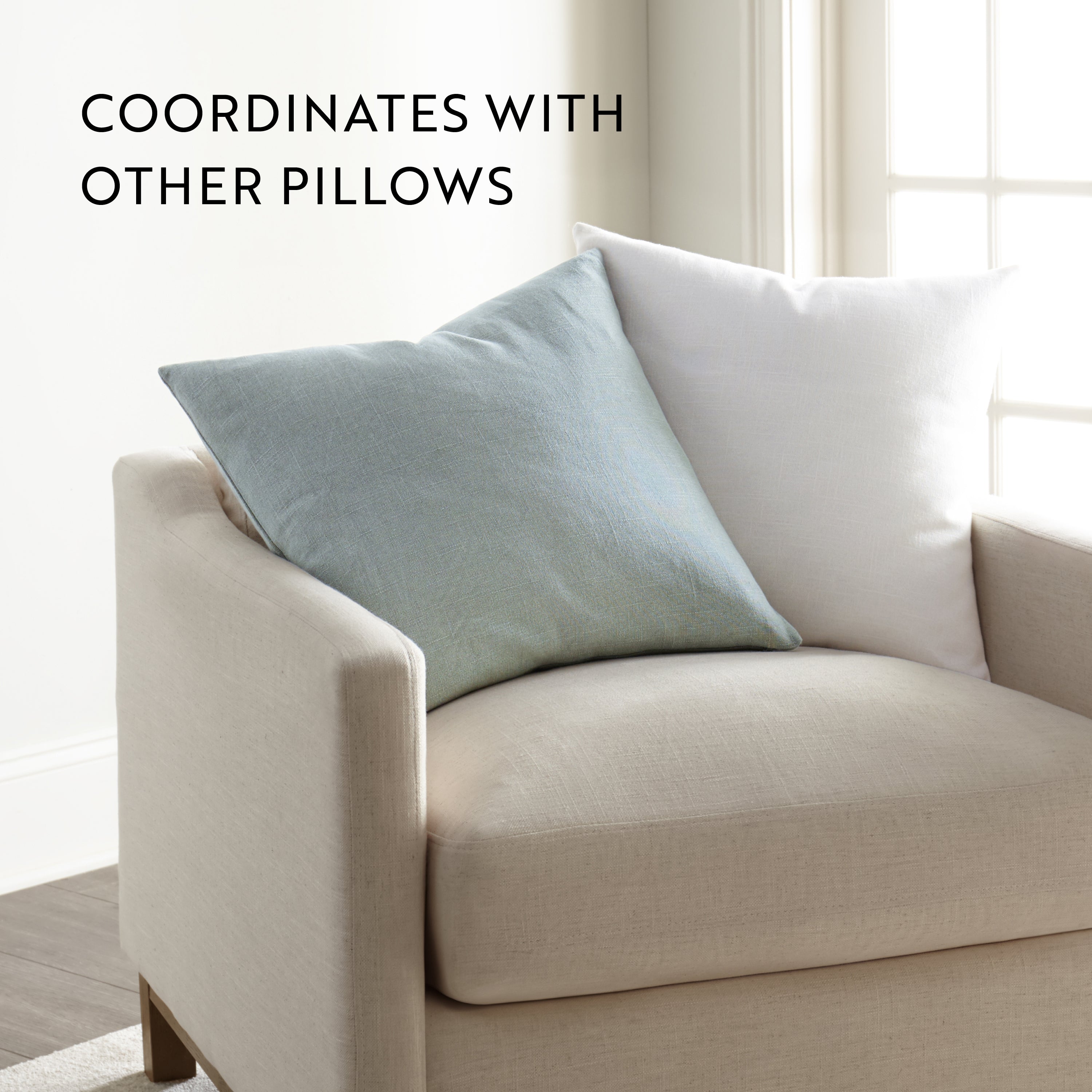 Stone Washed and Distressed Cotton Decor Throw Pillow Cover