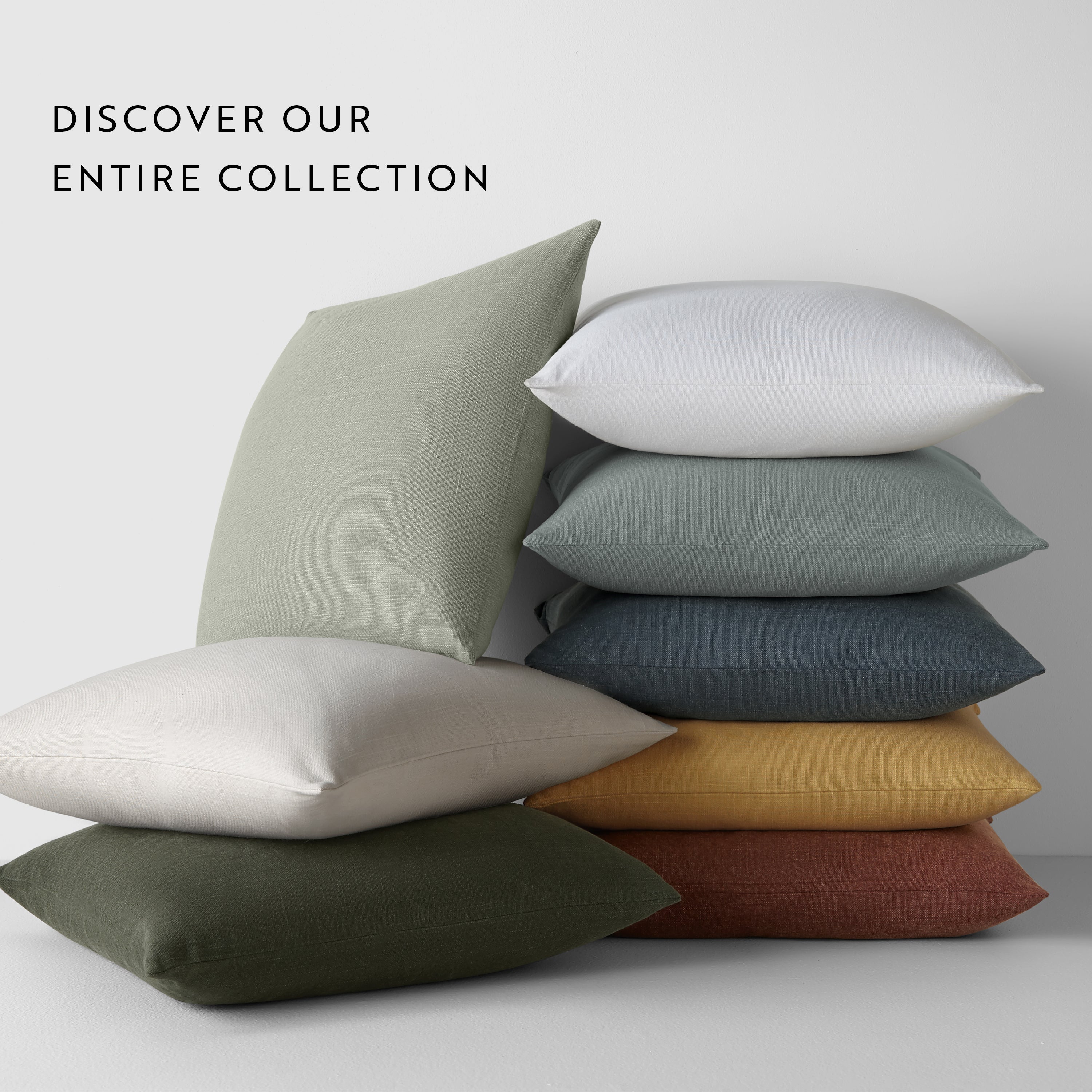 Stone Washed and Distressed Cotton Decor Throw Pillow Cover