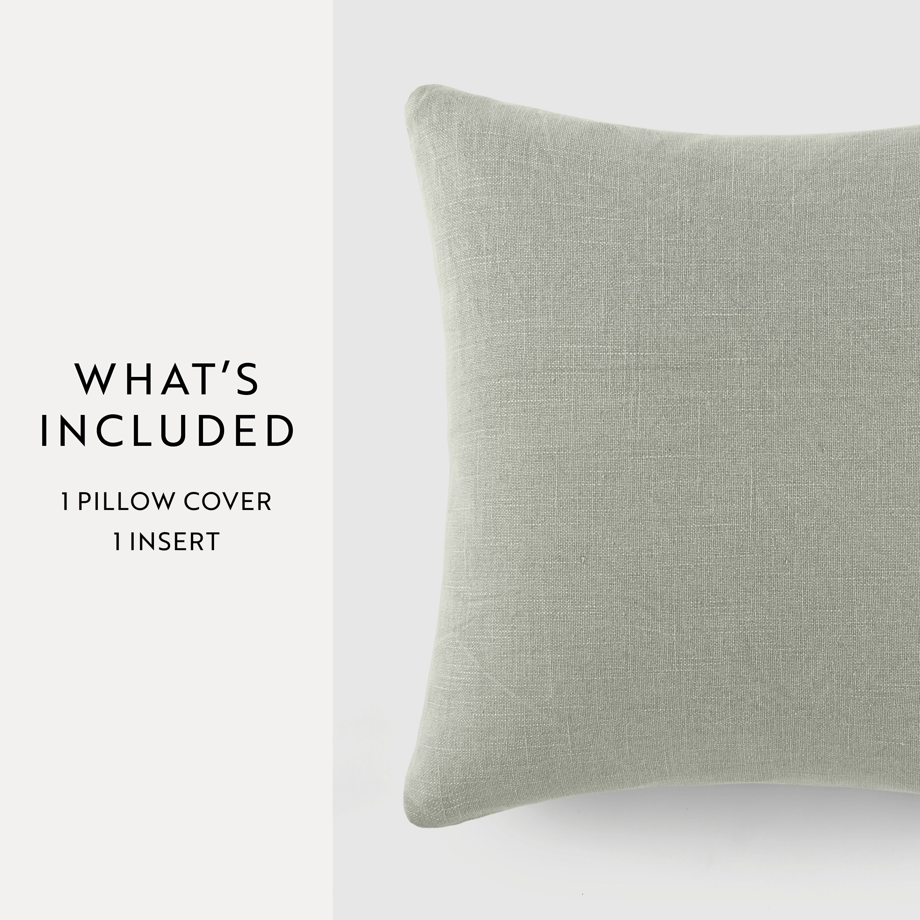 Stone Washed and Distressed Cotton Decor Throw Pillow Cover