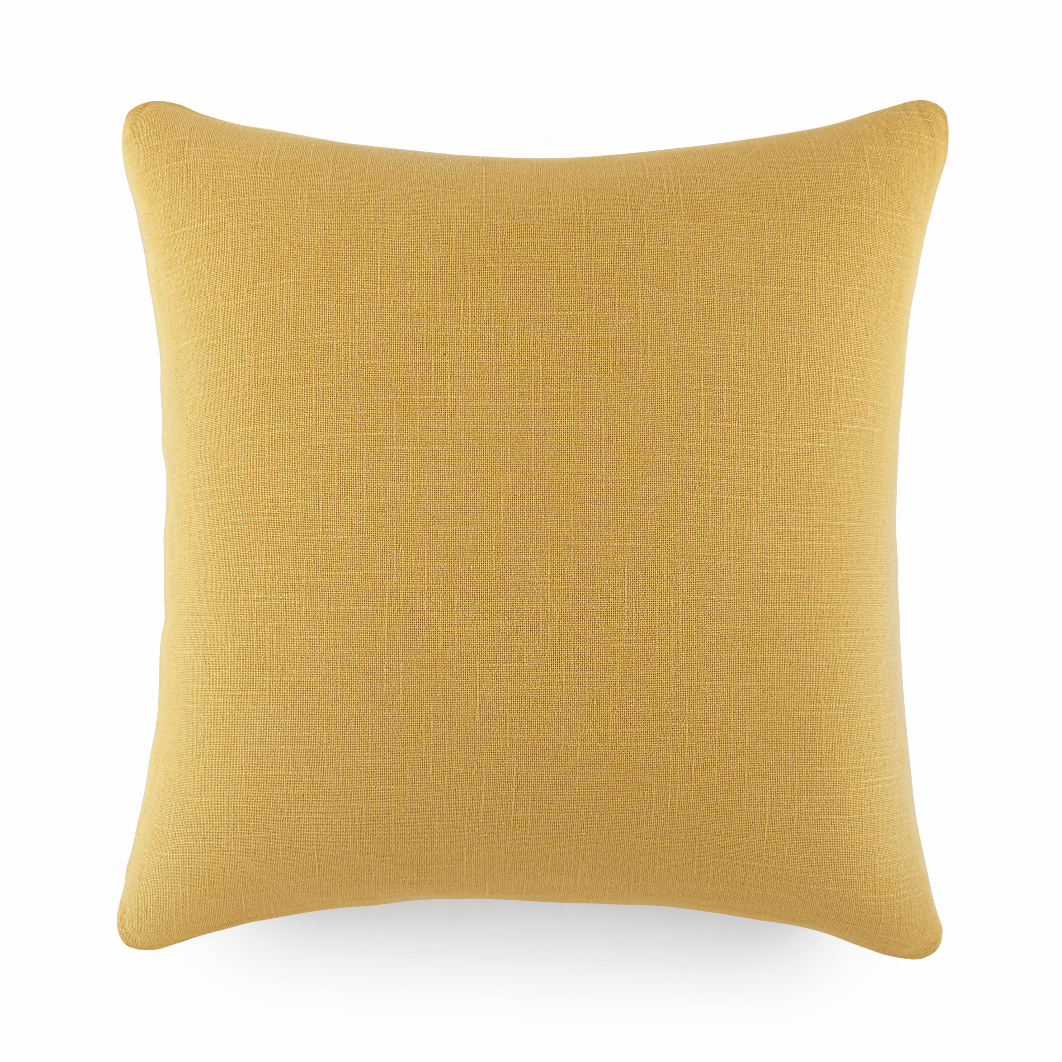 Stone Washed and Distressed Cotton Decor Throw Pillow Cover