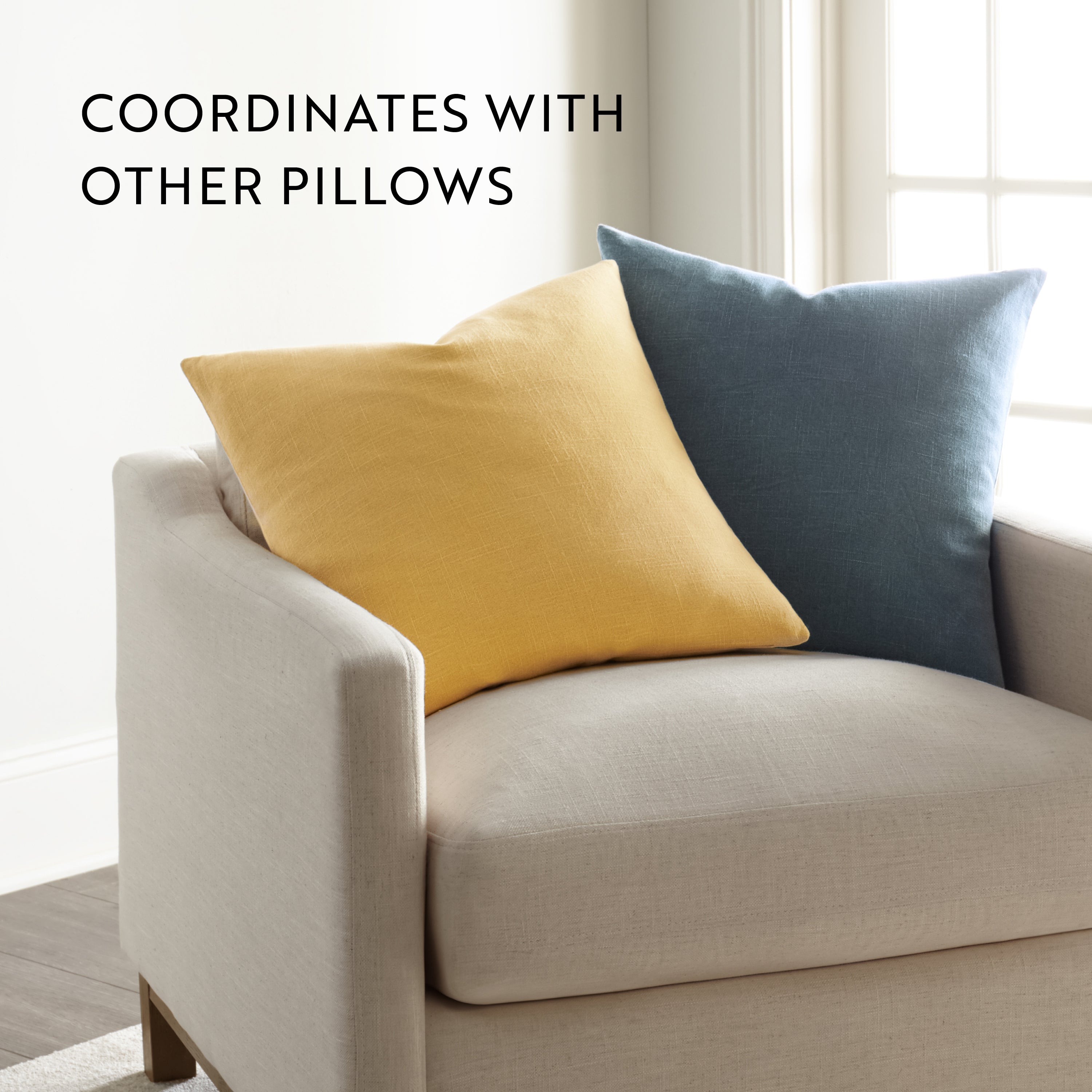 Stone Washed and Distressed Cotton Decor Throw Pillow Cover