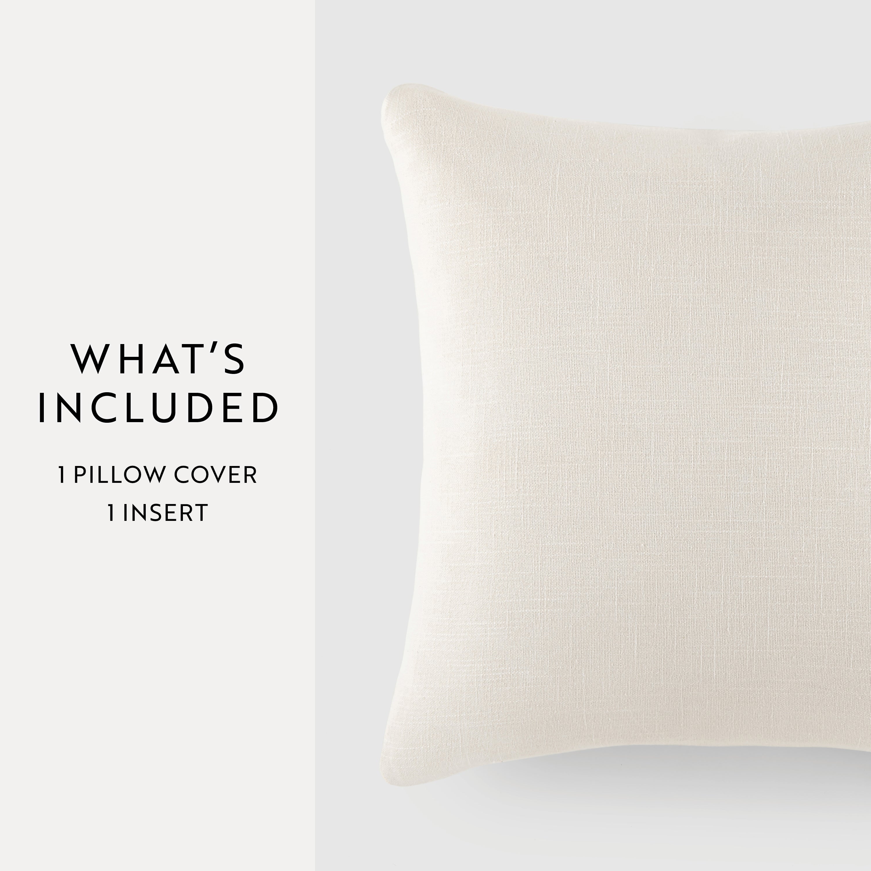 Stone Washed and Distressed Cotton Decor Throw Pillow Cover