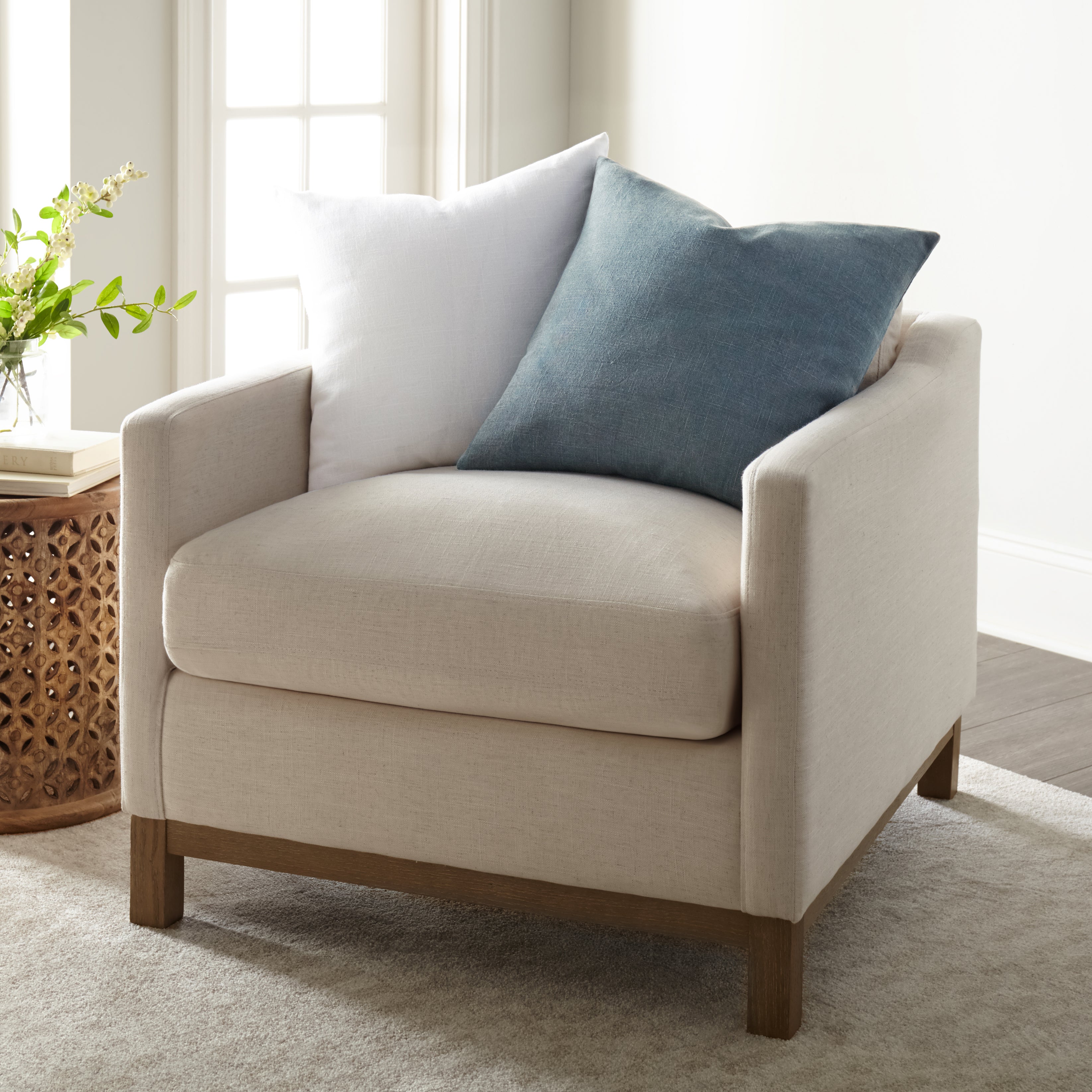 Stone Washed and Distressed Cotton Decor Throw Pillow Cover