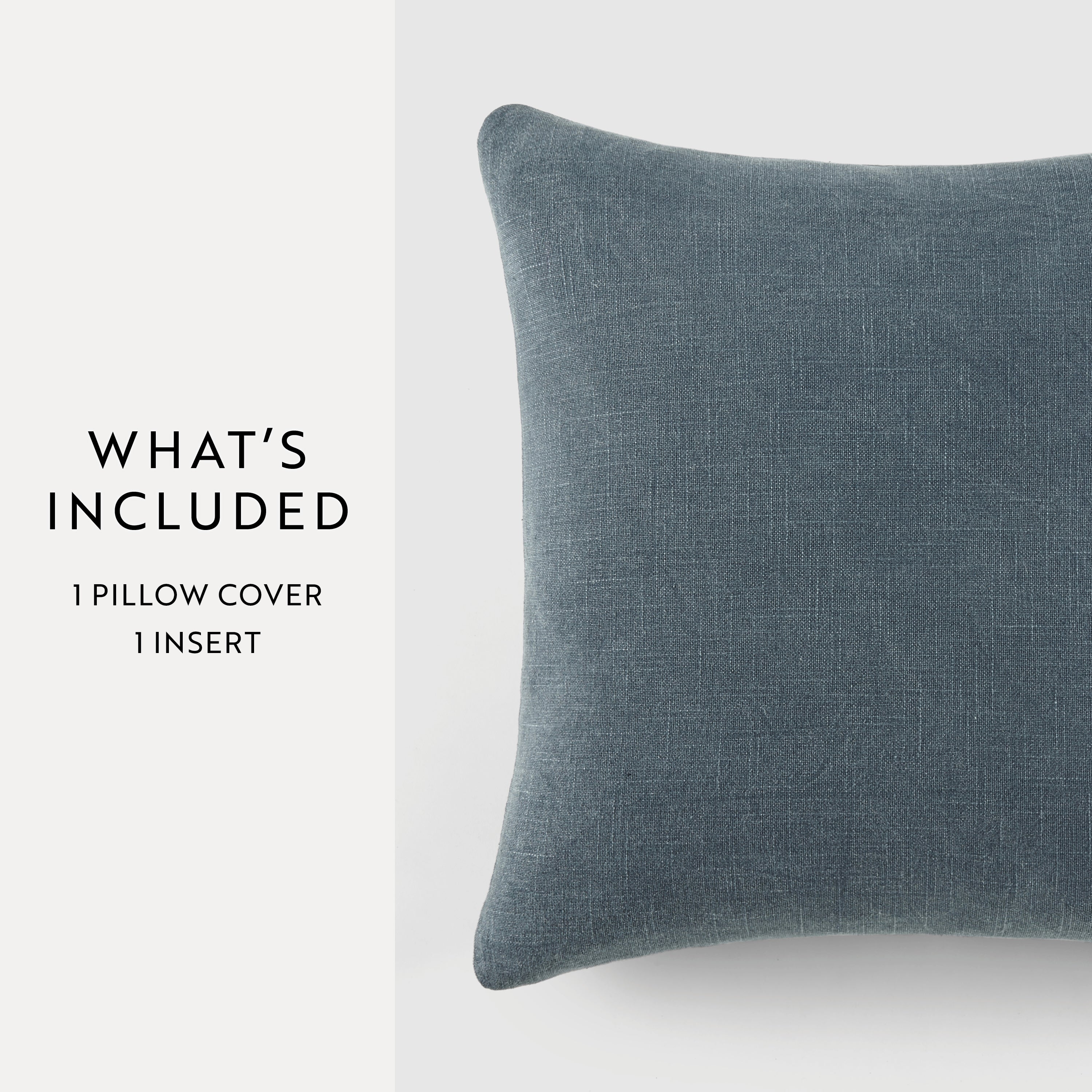 Stone Washed and Distressed Cotton Decor Throw Pillow Cover