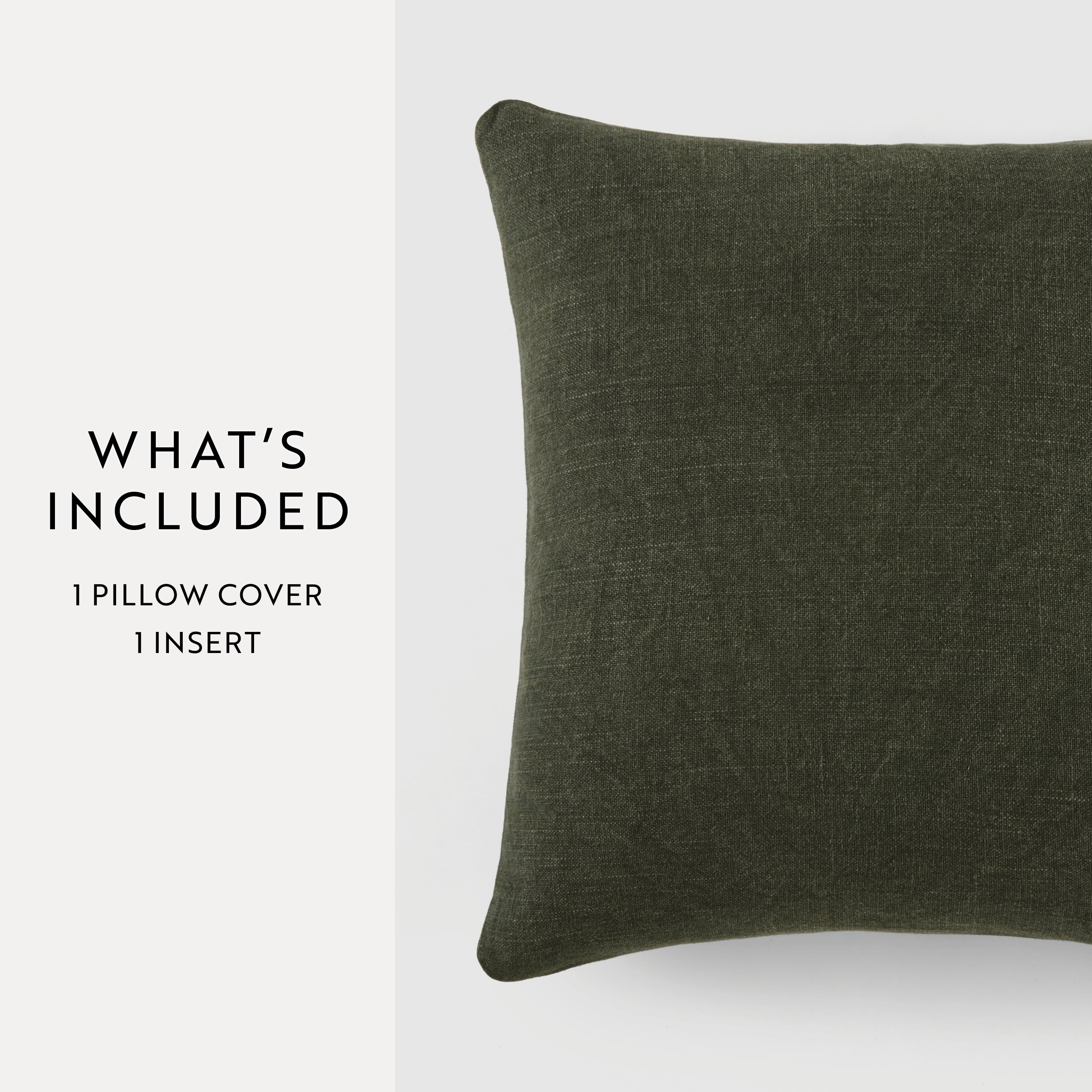 Stone Washed and Distressed Cotton Decor Throw Pillow Cover