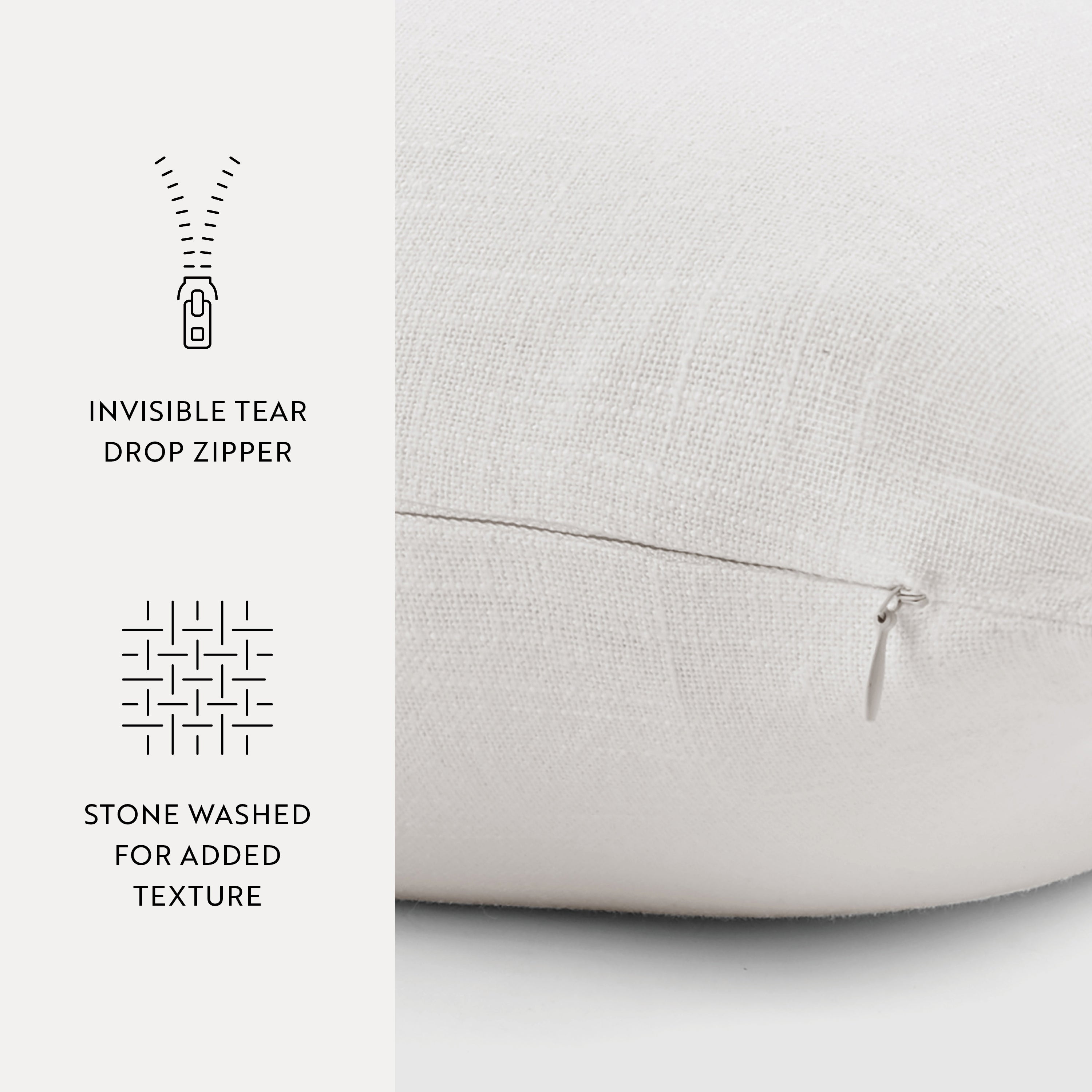 Stone Washed and Distressed Cotton Decor Throw Pillow Cover