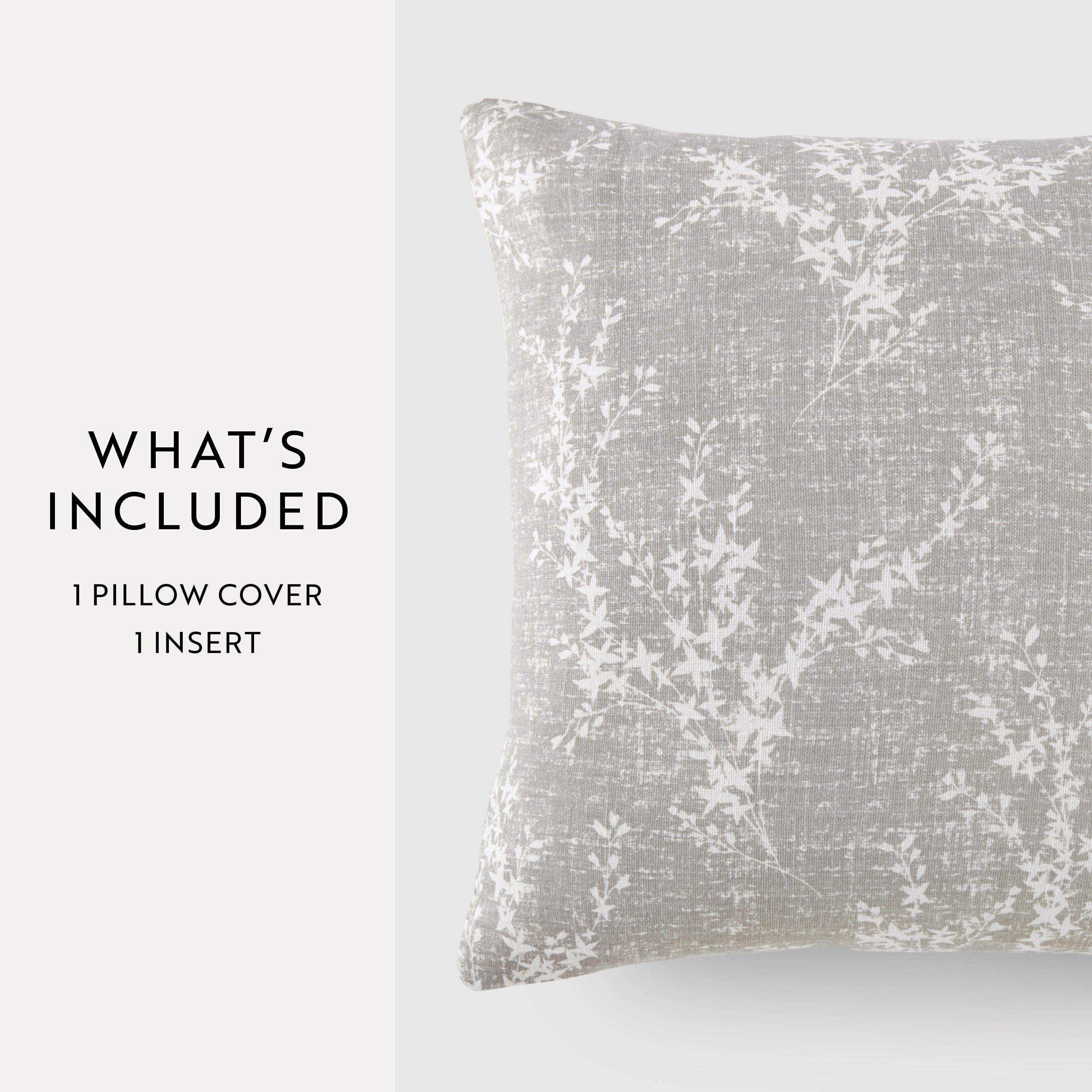 Willow Elegant Cotton Decor Throw Pillow Cover