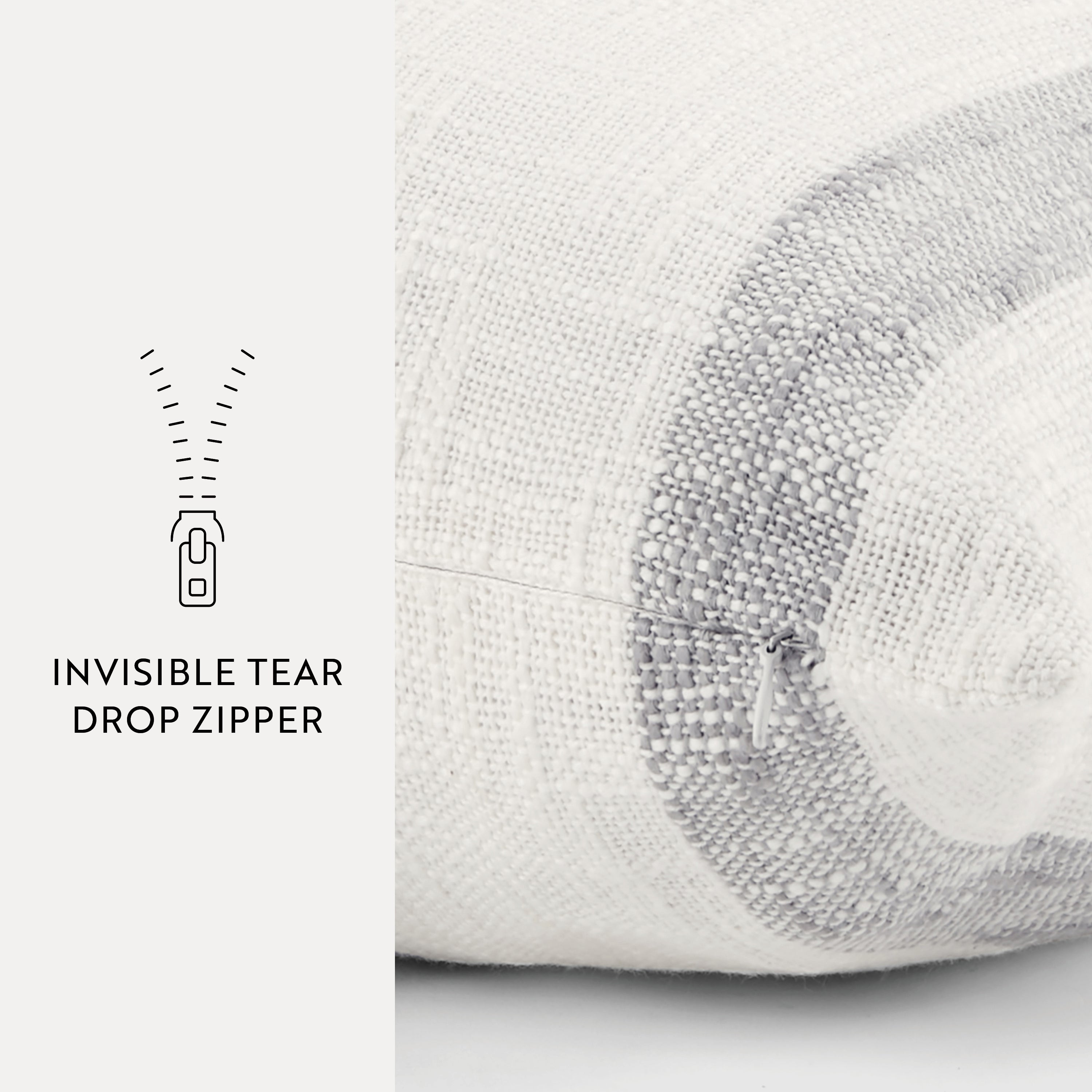 Awning Stripe Yarn-Dyed Cotton Decor Throw Pillow Cover