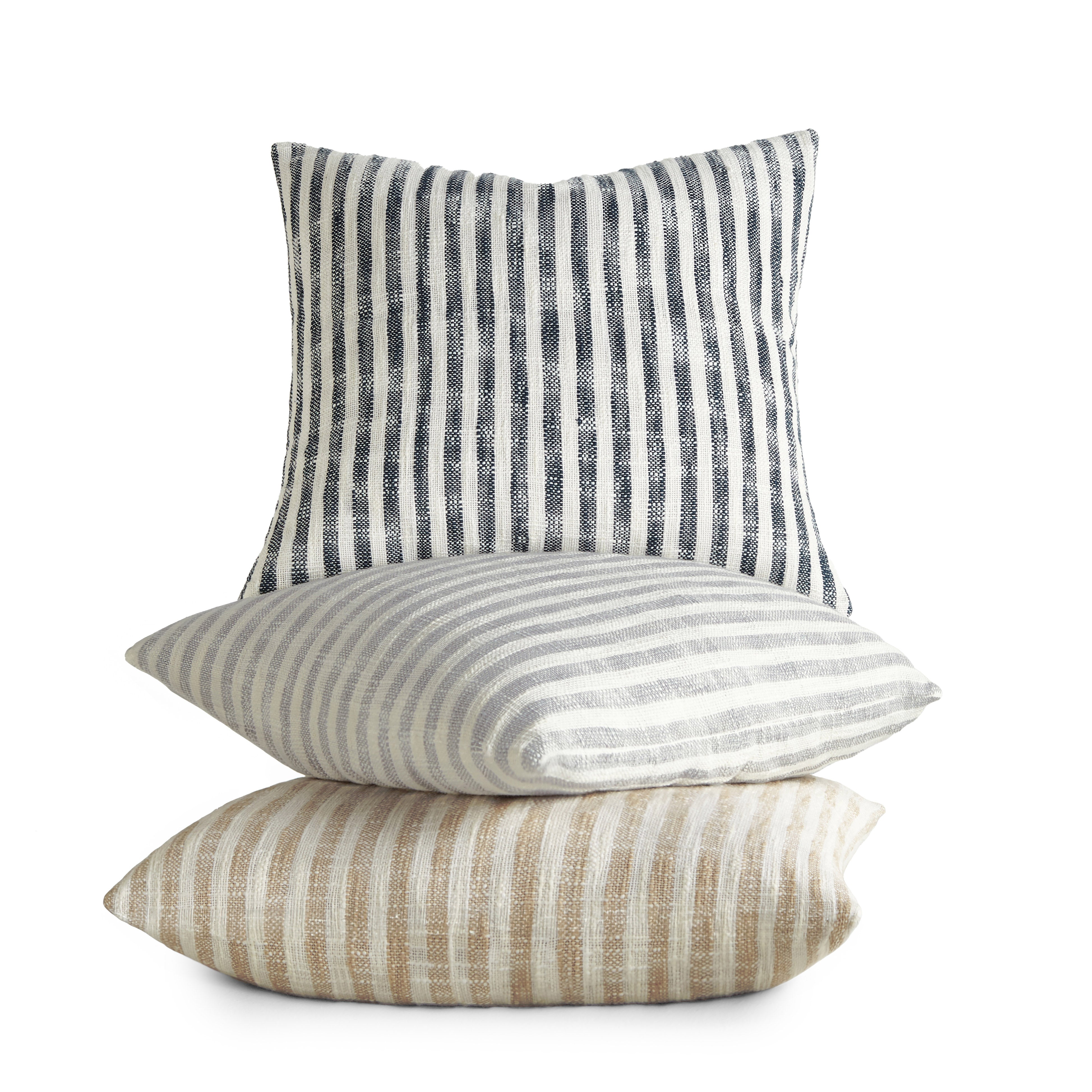 Bengal Stripe Yarn-Dyed Cotton Decor Throw Pillow Cover