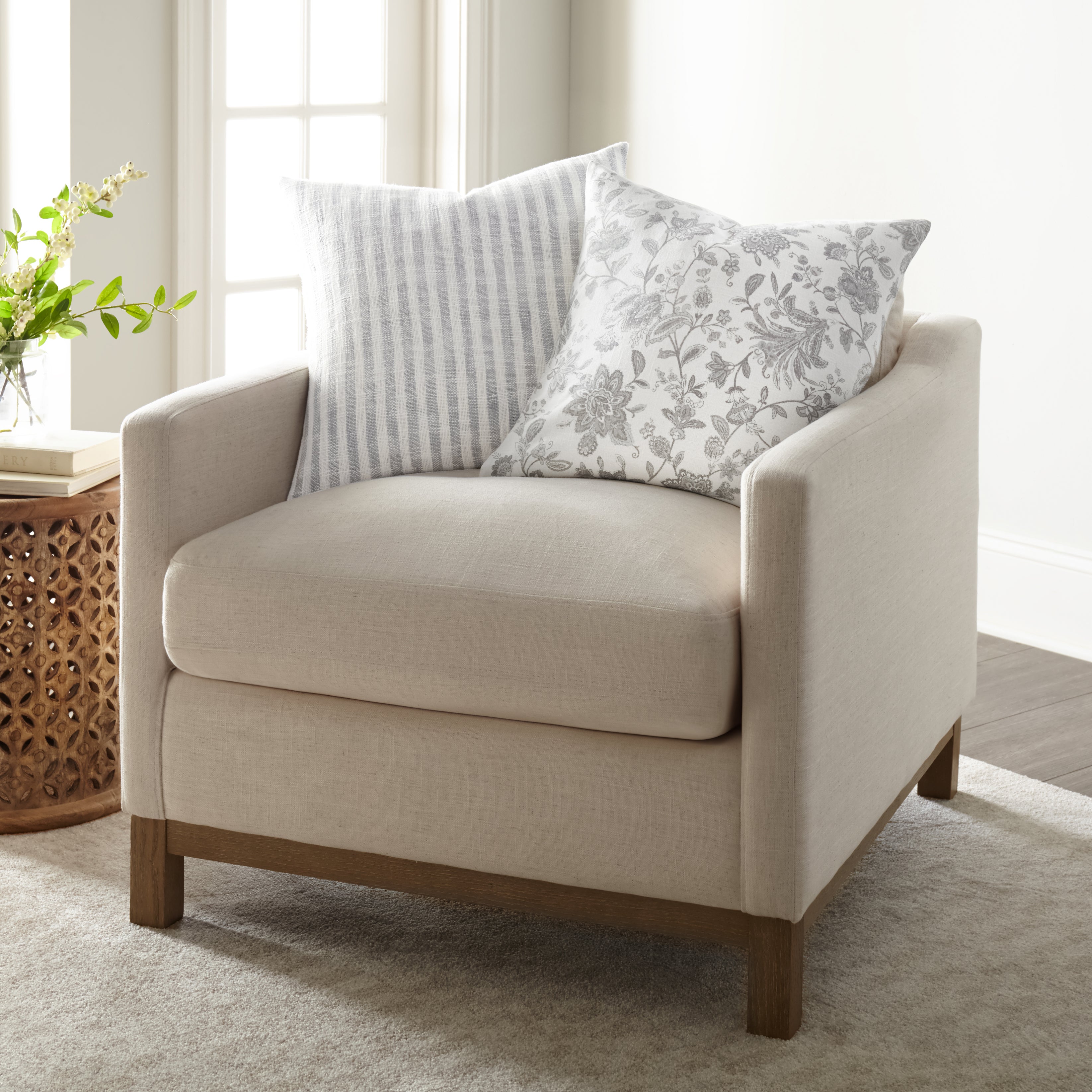 Bengal Stripe Yarn-Dyed Cotton Decor Throw Pillow Cover