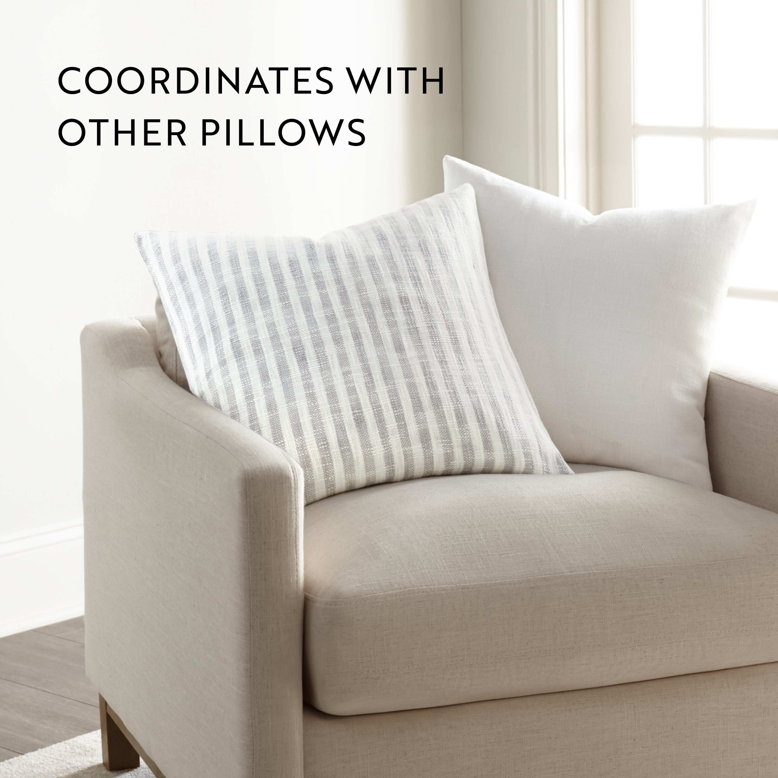 Bengal Stripe Yarn-Dyed Cotton Decor Throw Pillow Cover