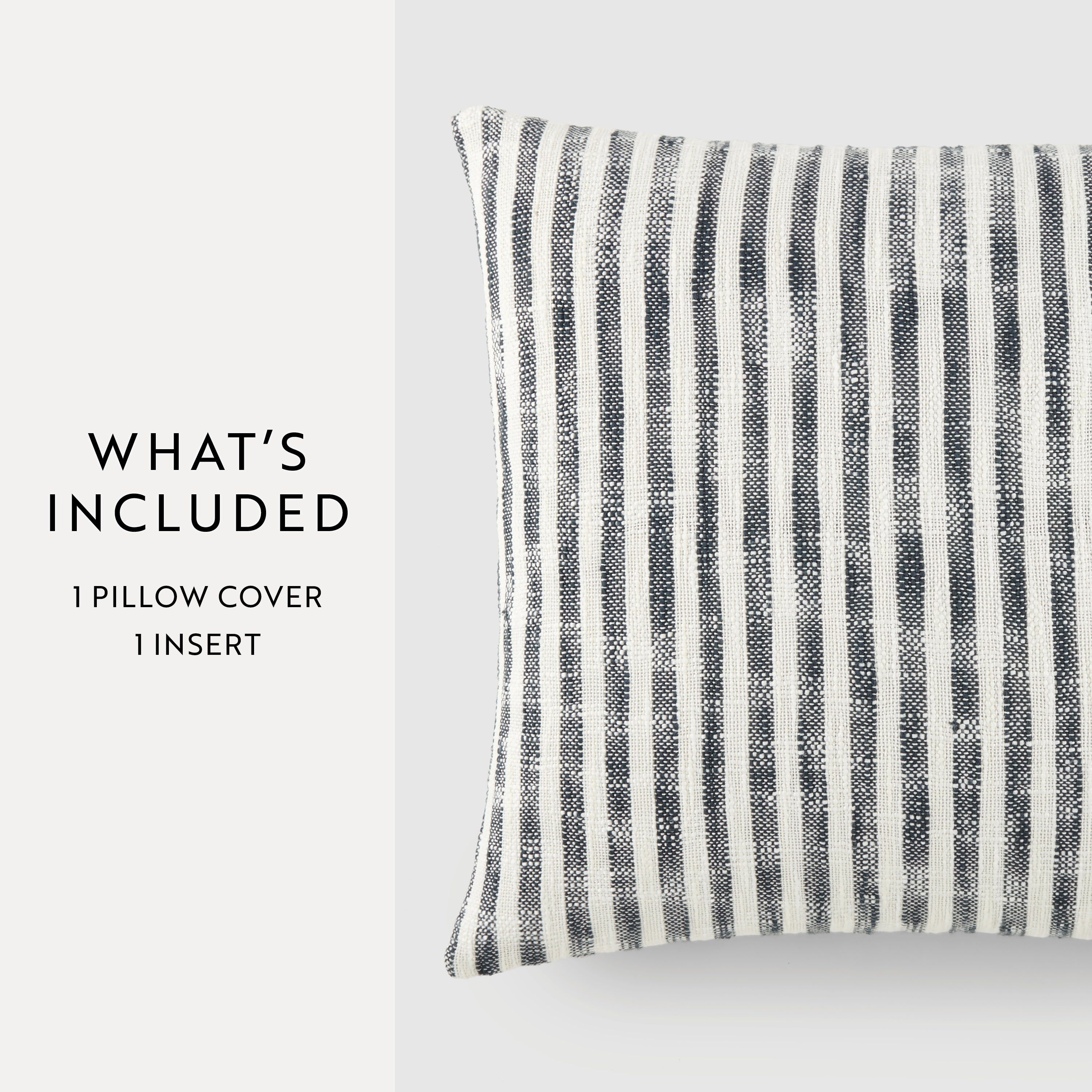 Bengal Stripe Yarn-Dyed Cotton Decor Throw Pillow Cover