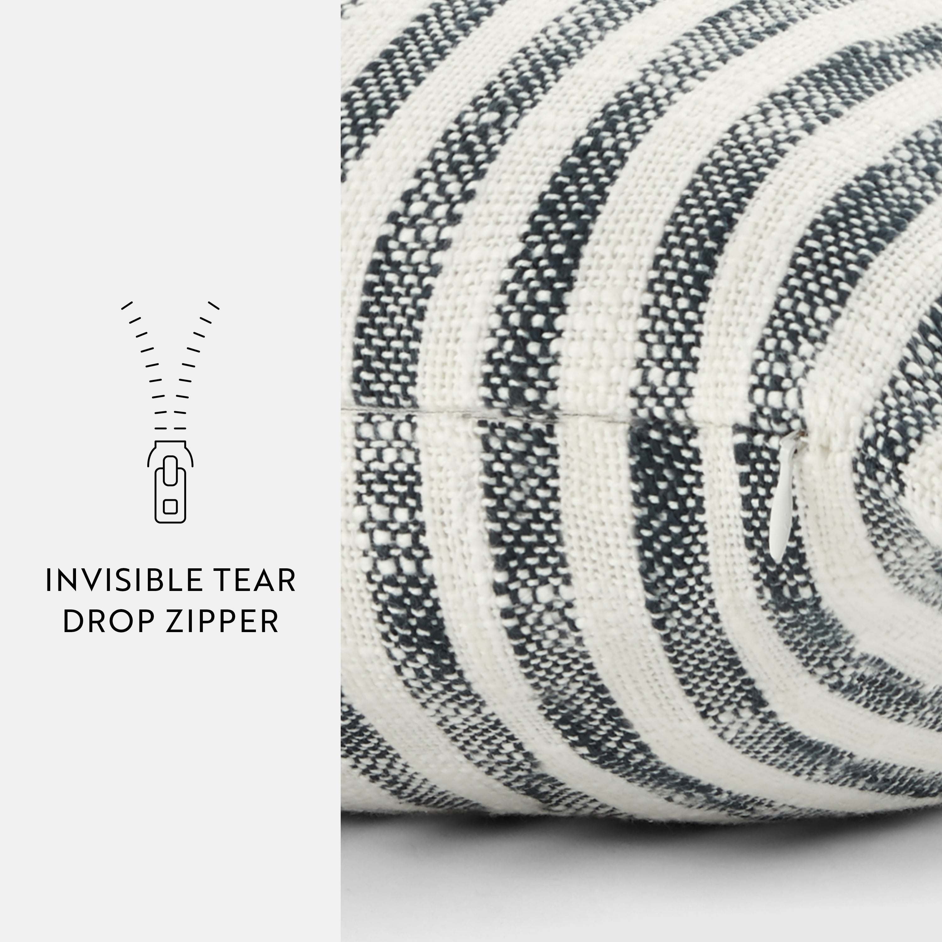 Bengal Stripe Yarn-Dyed Cotton Decor Throw Pillow Cover