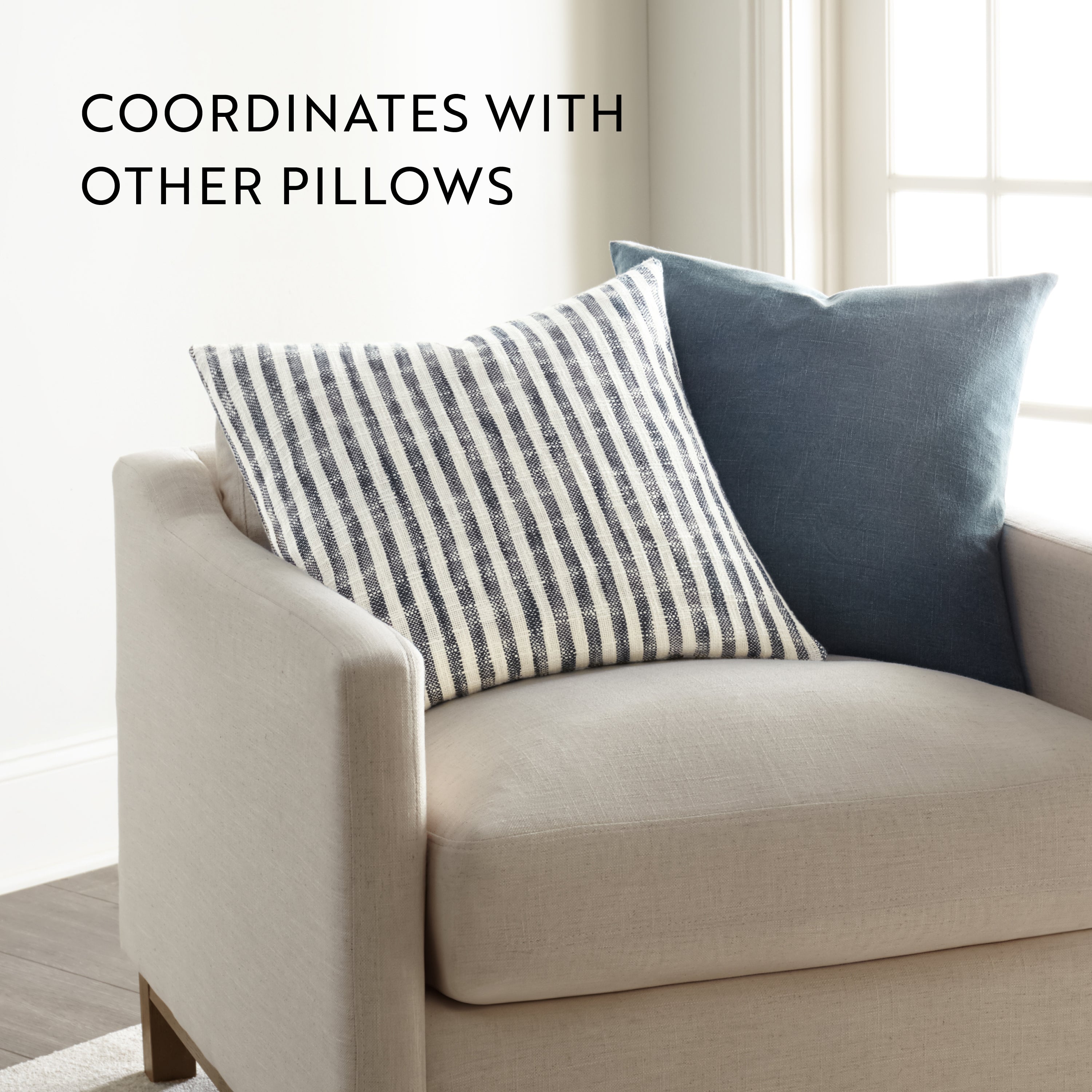 Bengal Stripe Yarn-Dyed Cotton Decor Throw Pillow Cover