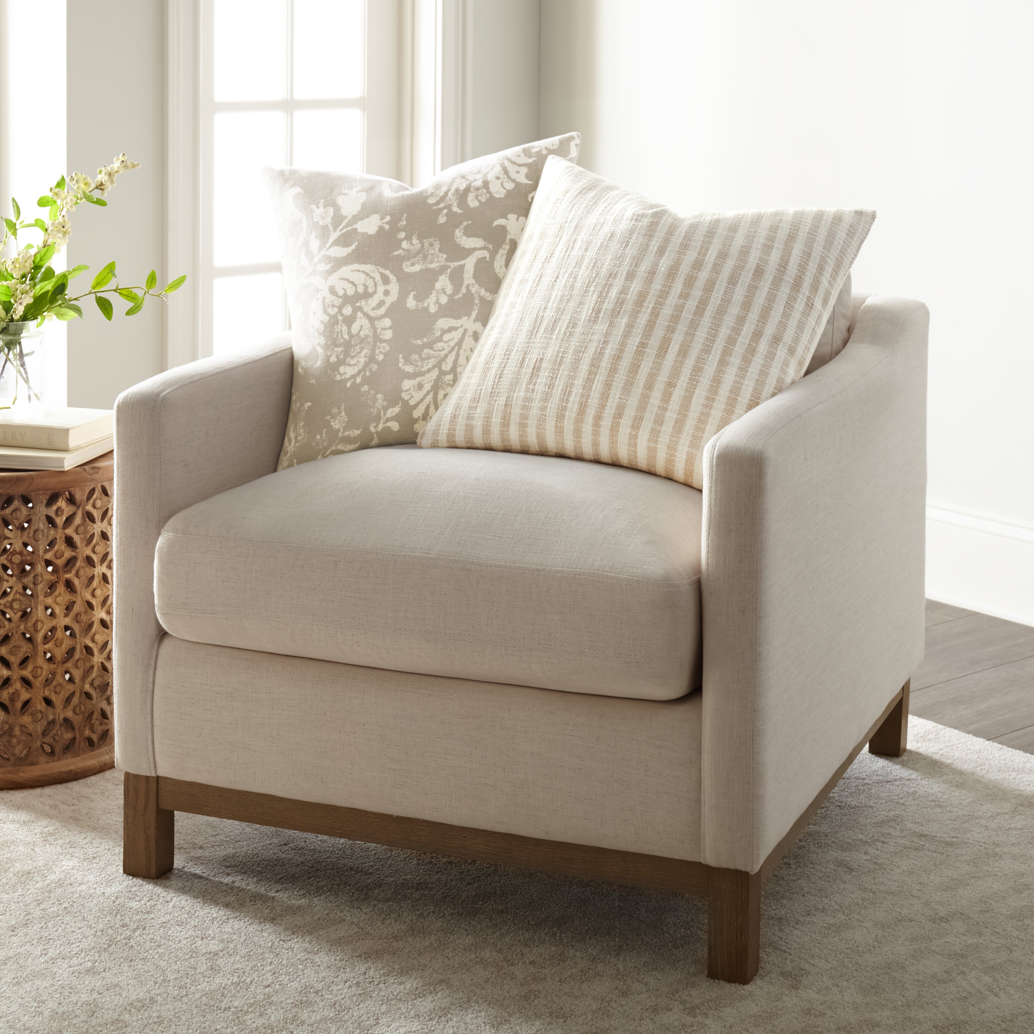 Bengal Stripe Yarn-Dyed Cotton Decor Throw Pillow Cover