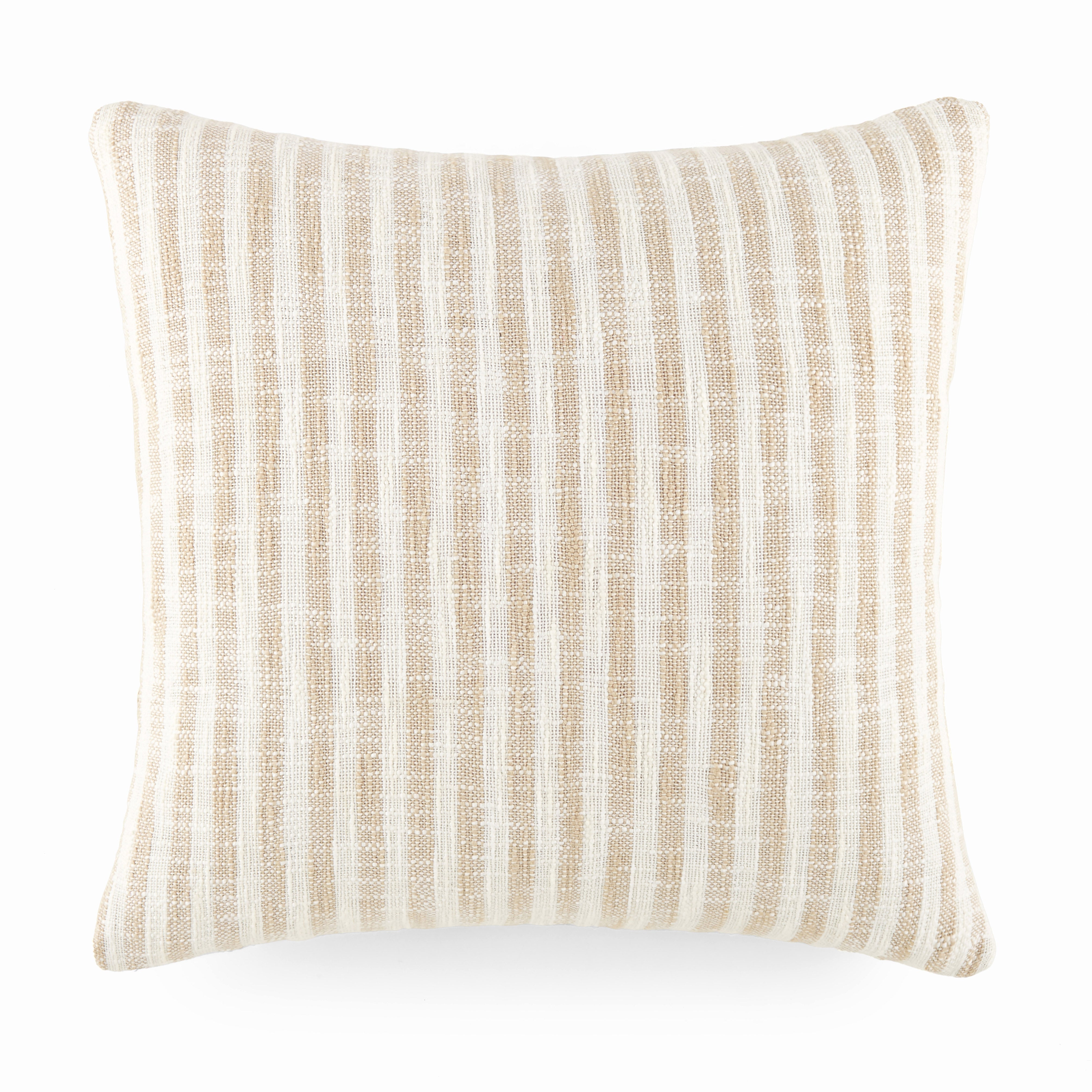 Bengal Stripe Yarn-Dyed Cotton Decor Throw Pillow Cover