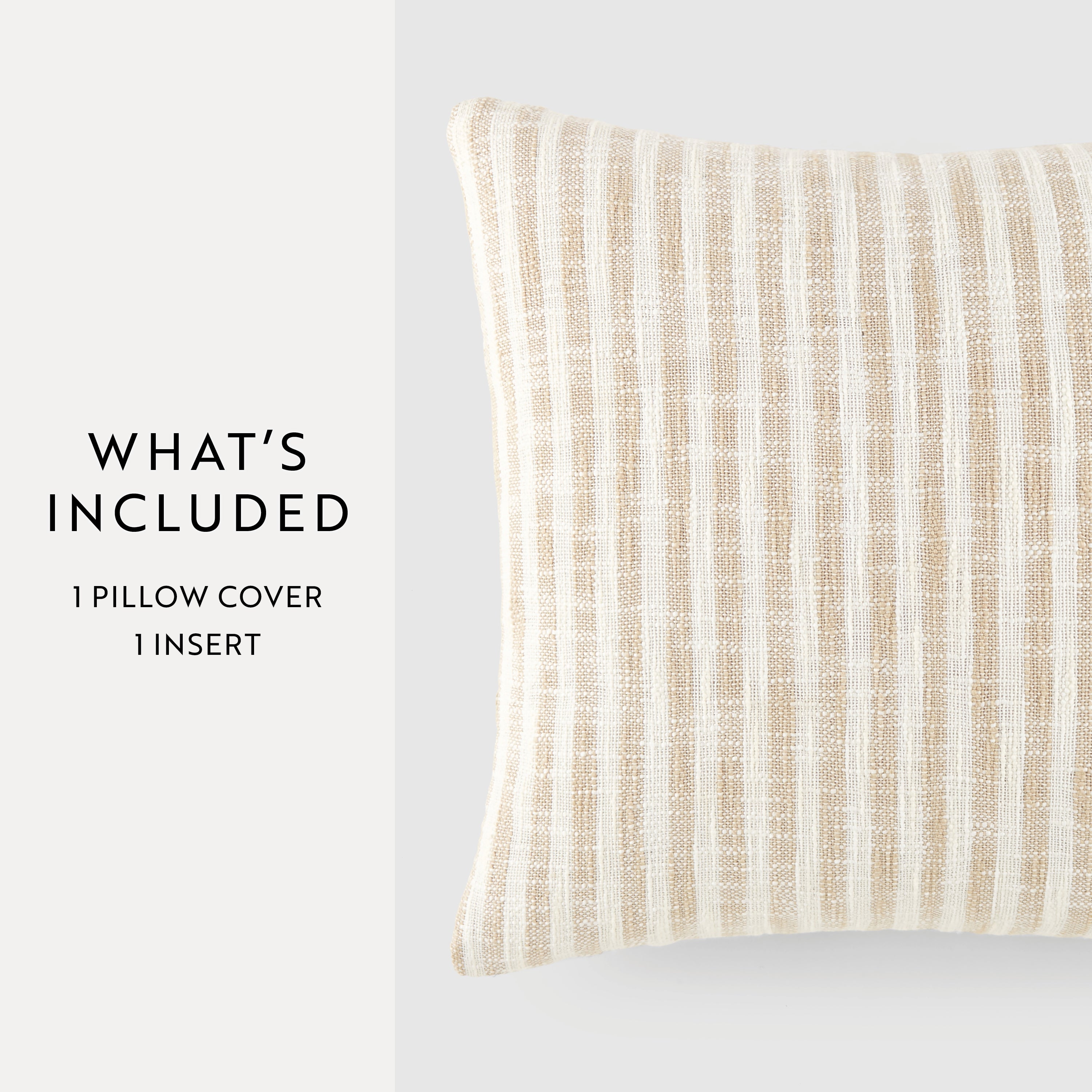 Bengal Stripe Yarn-Dyed Cotton Decor Throw Pillow Cover