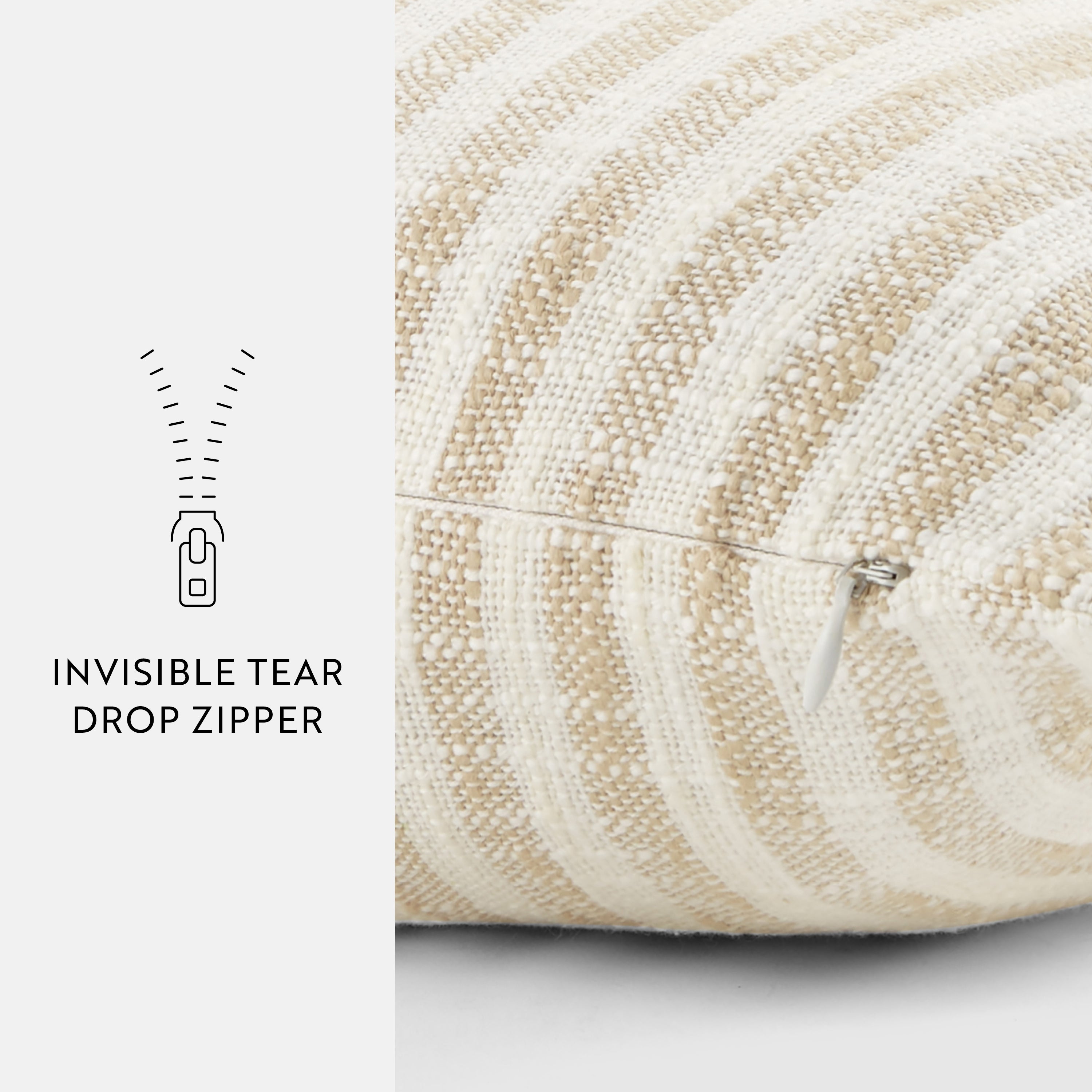 Bengal Stripe Yarn-Dyed Cotton Decor Throw Pillow Cover