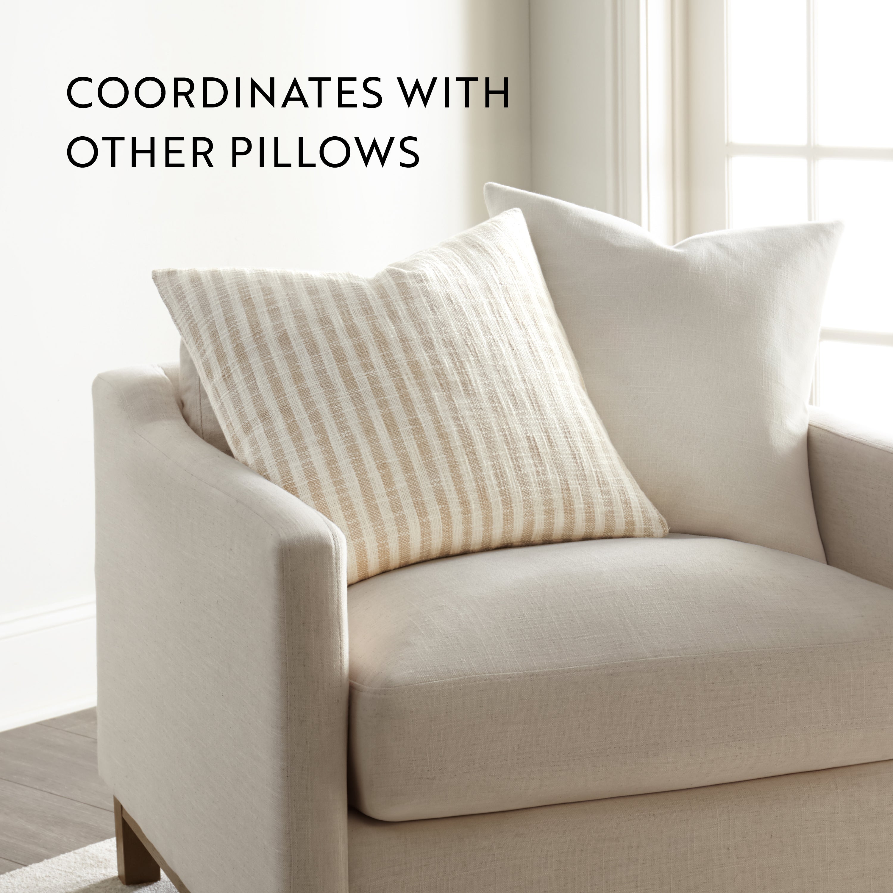 Bengal Stripe Yarn-Dyed Cotton Decor Throw Pillow Cover