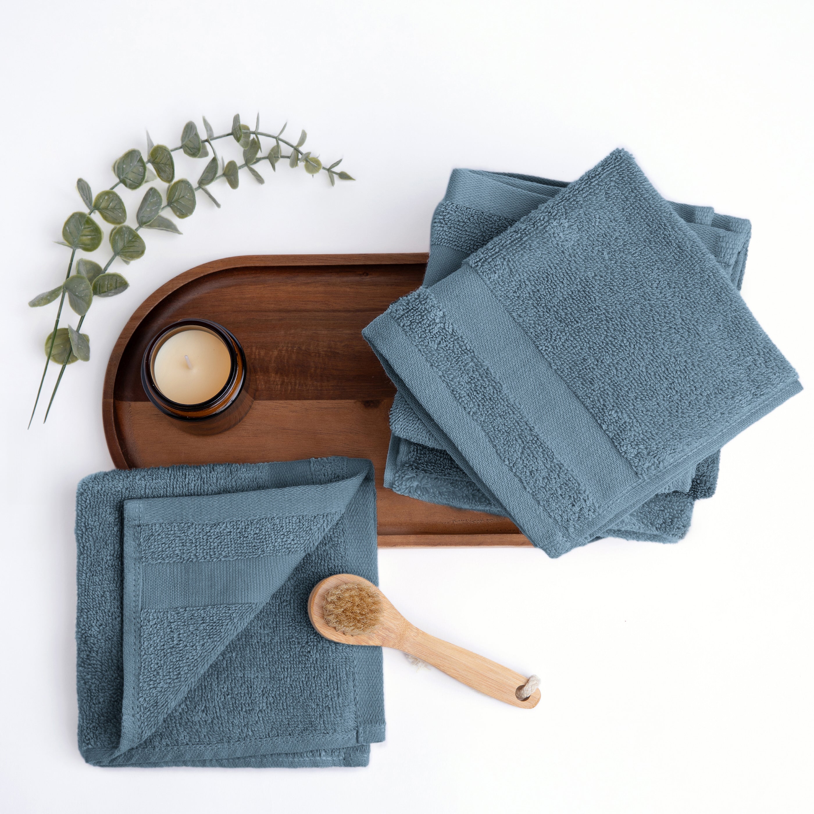 6-Pack 100% Cotton Hotel-Quality Washcloths