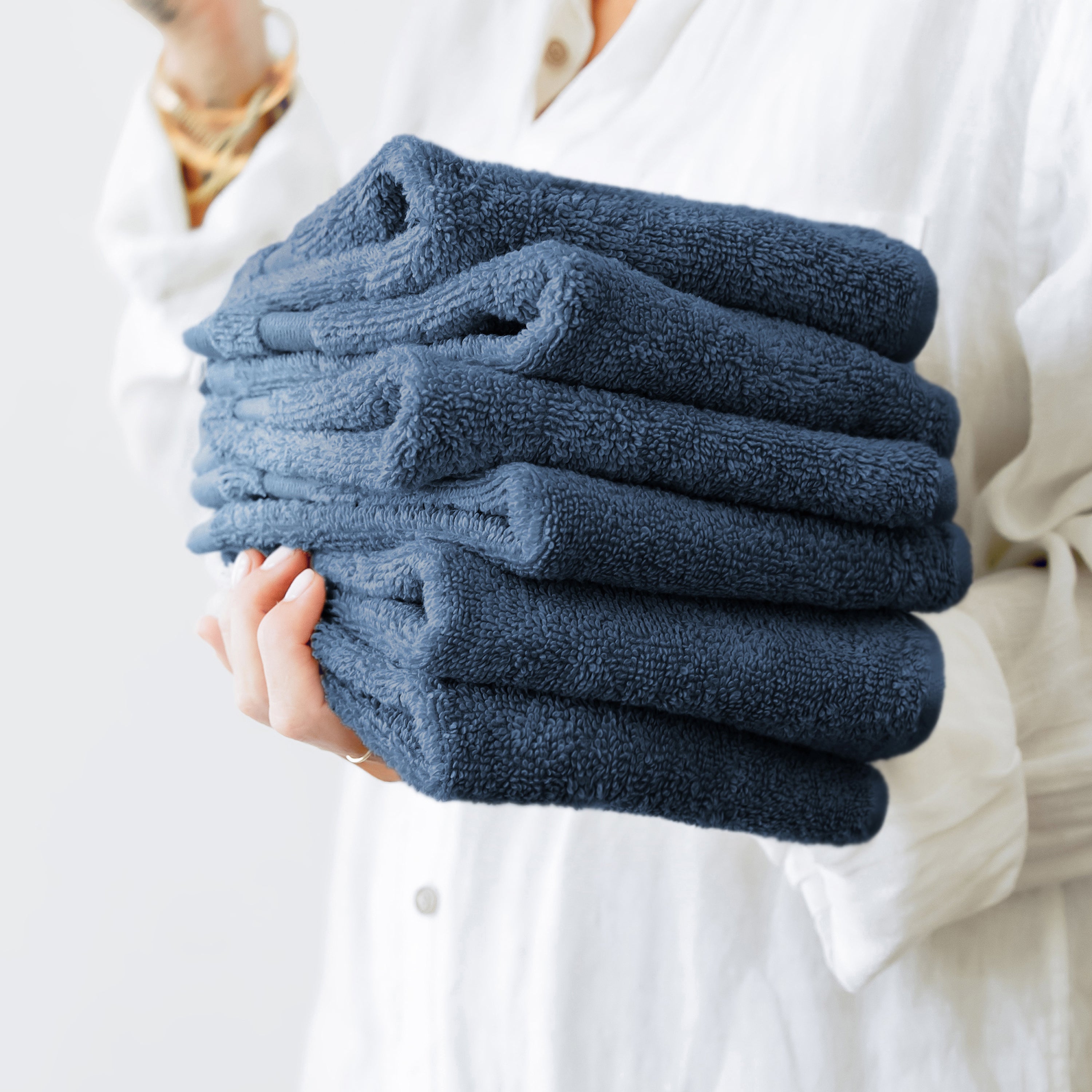 6-Pack 100% Cotton Hotel-Quality Washcloths