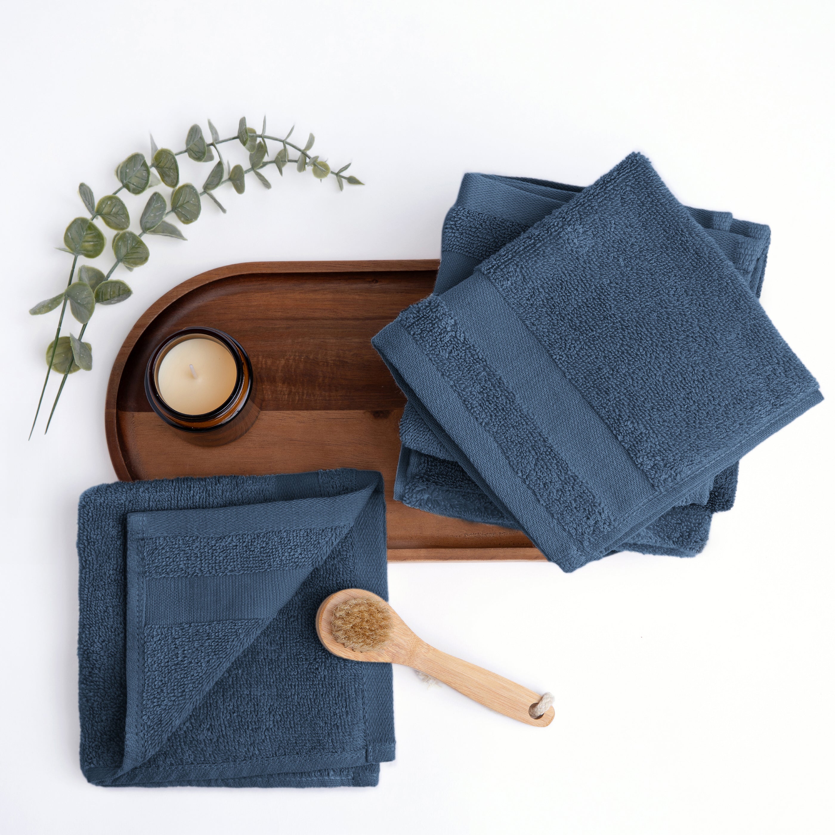 6-Pack 100% Cotton Hotel-Quality Washcloths