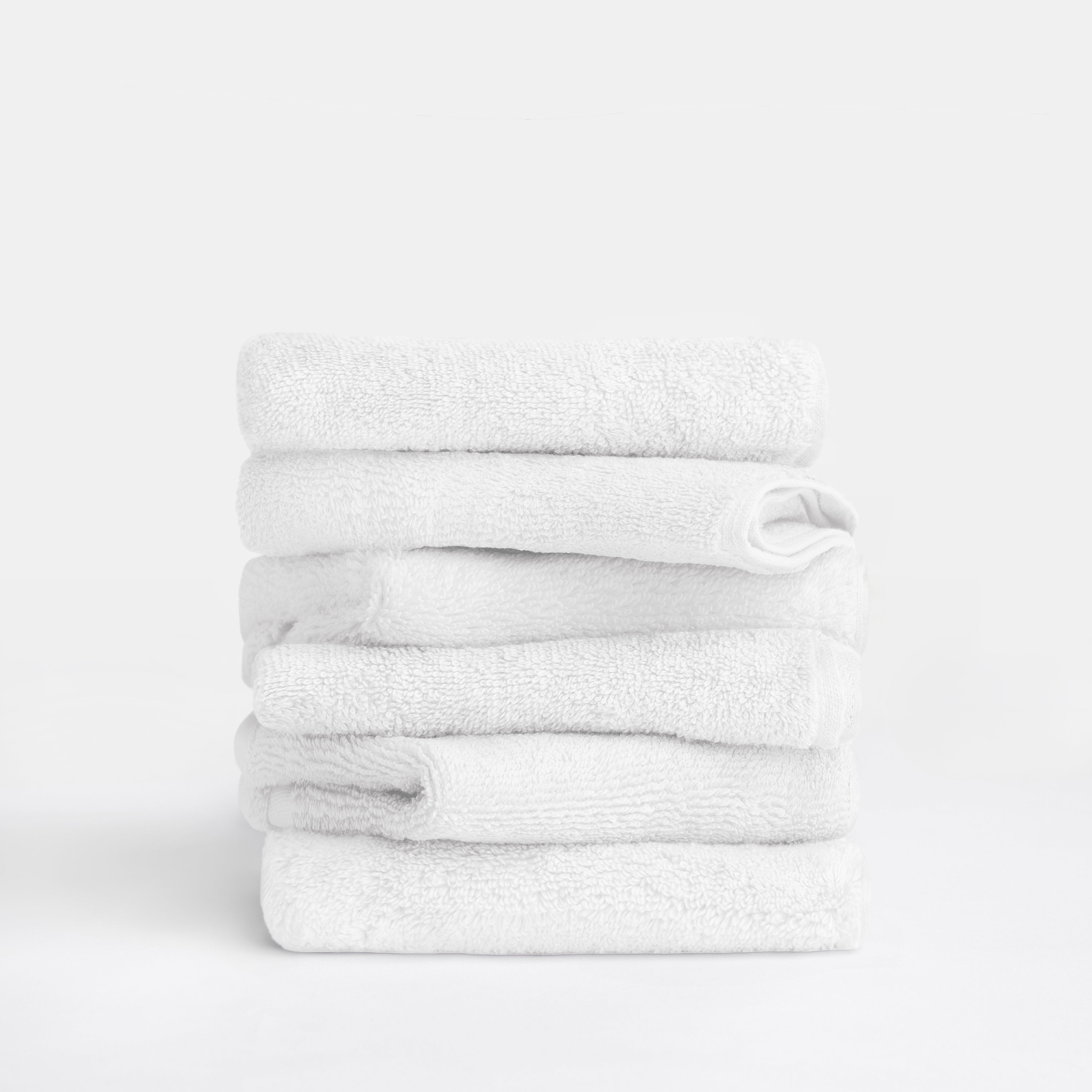 6-Pack 100% Cotton Hotel-Quality Washcloths
