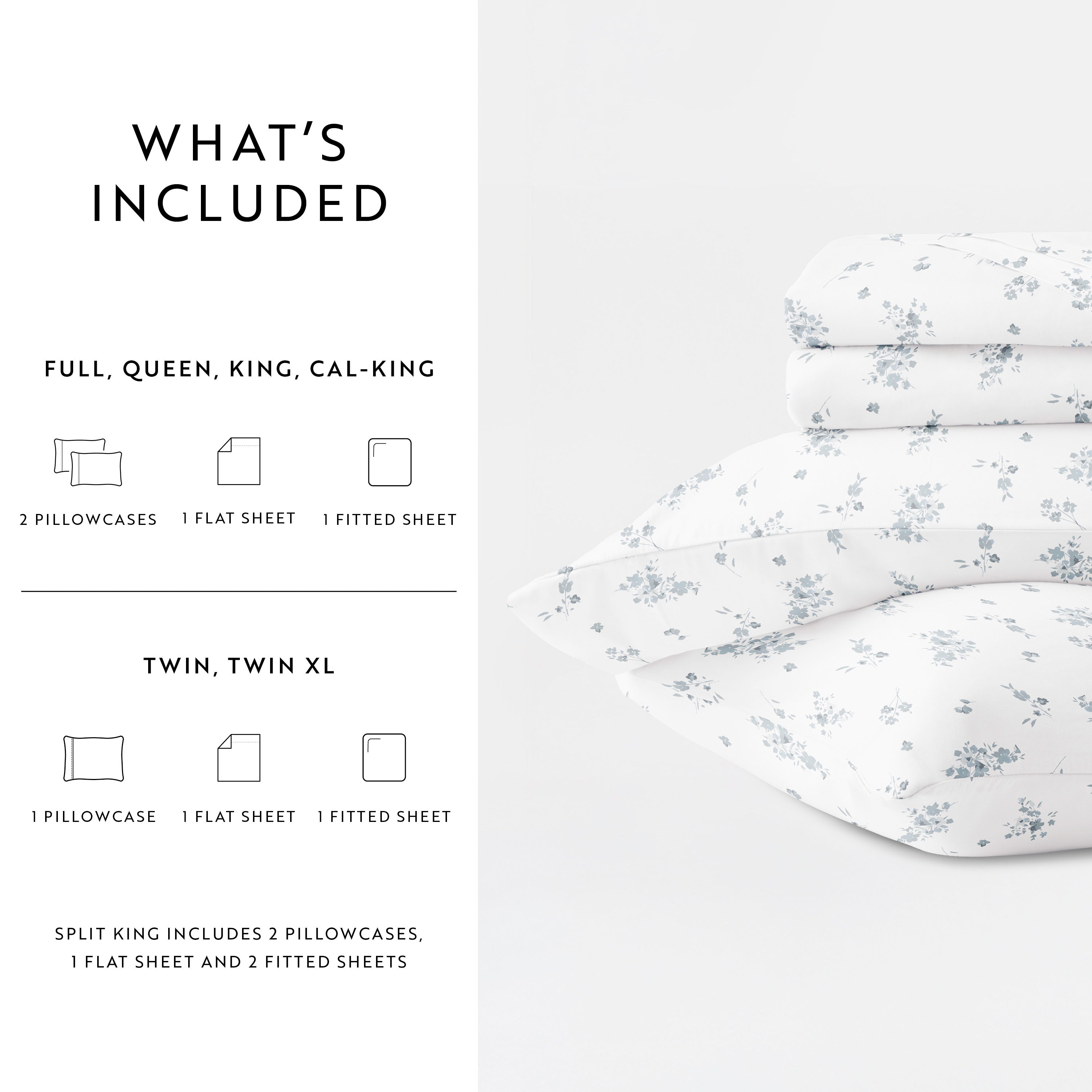 Bouquet Bliss 100% Cotton Long Staple Sheet Set