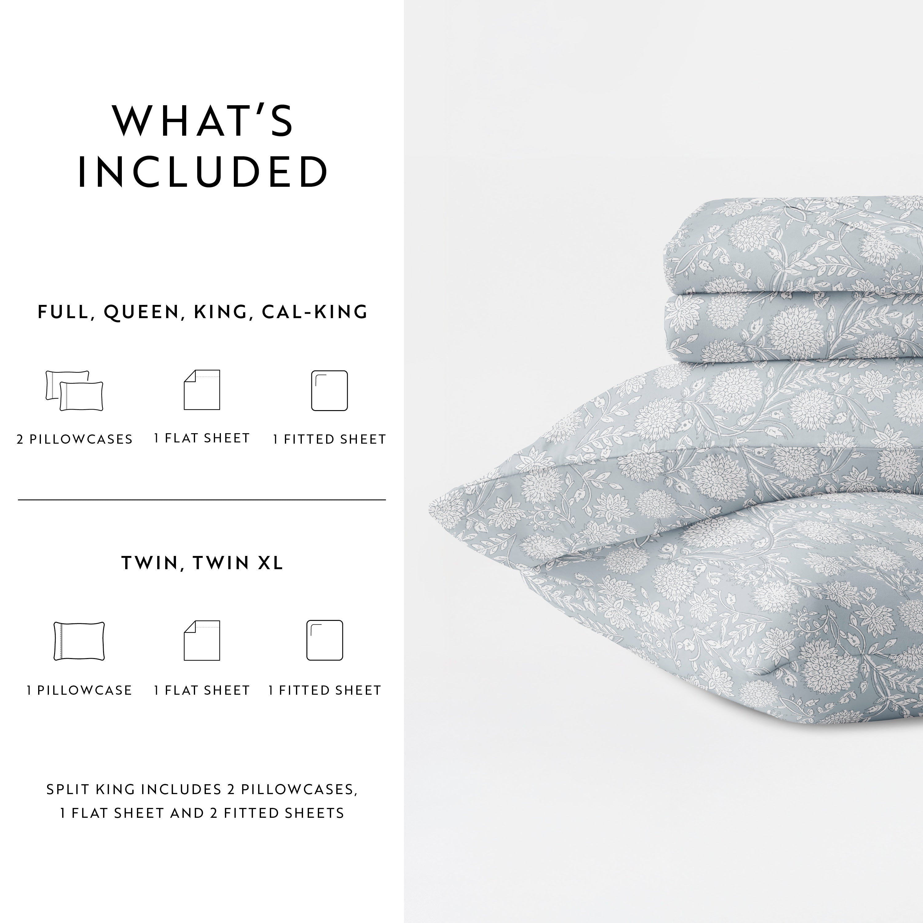 Bohemian Garden 100% Cotton Long Staple Sheet Set