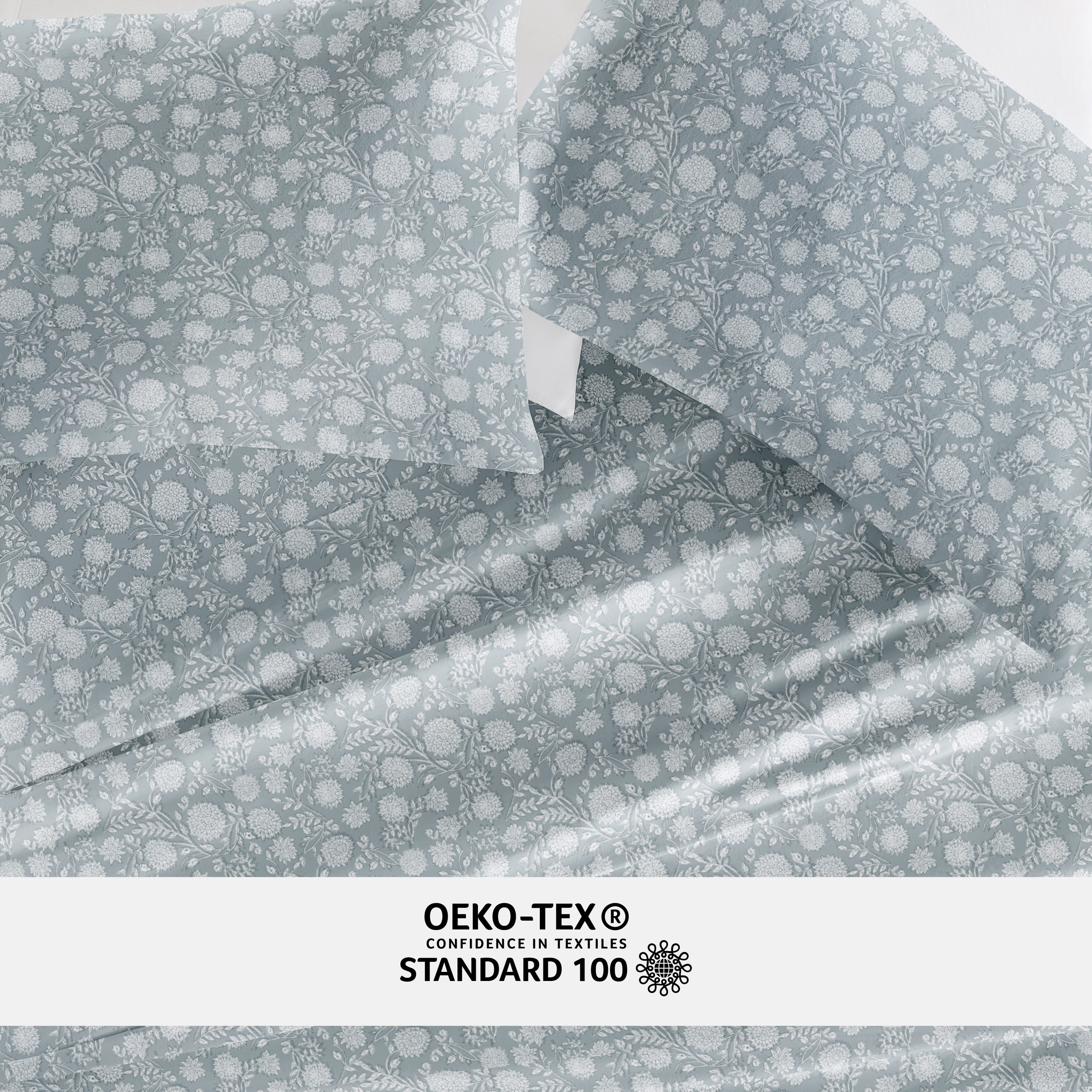 Bohemian Garden 100% Cotton Long Staple Sheet Set