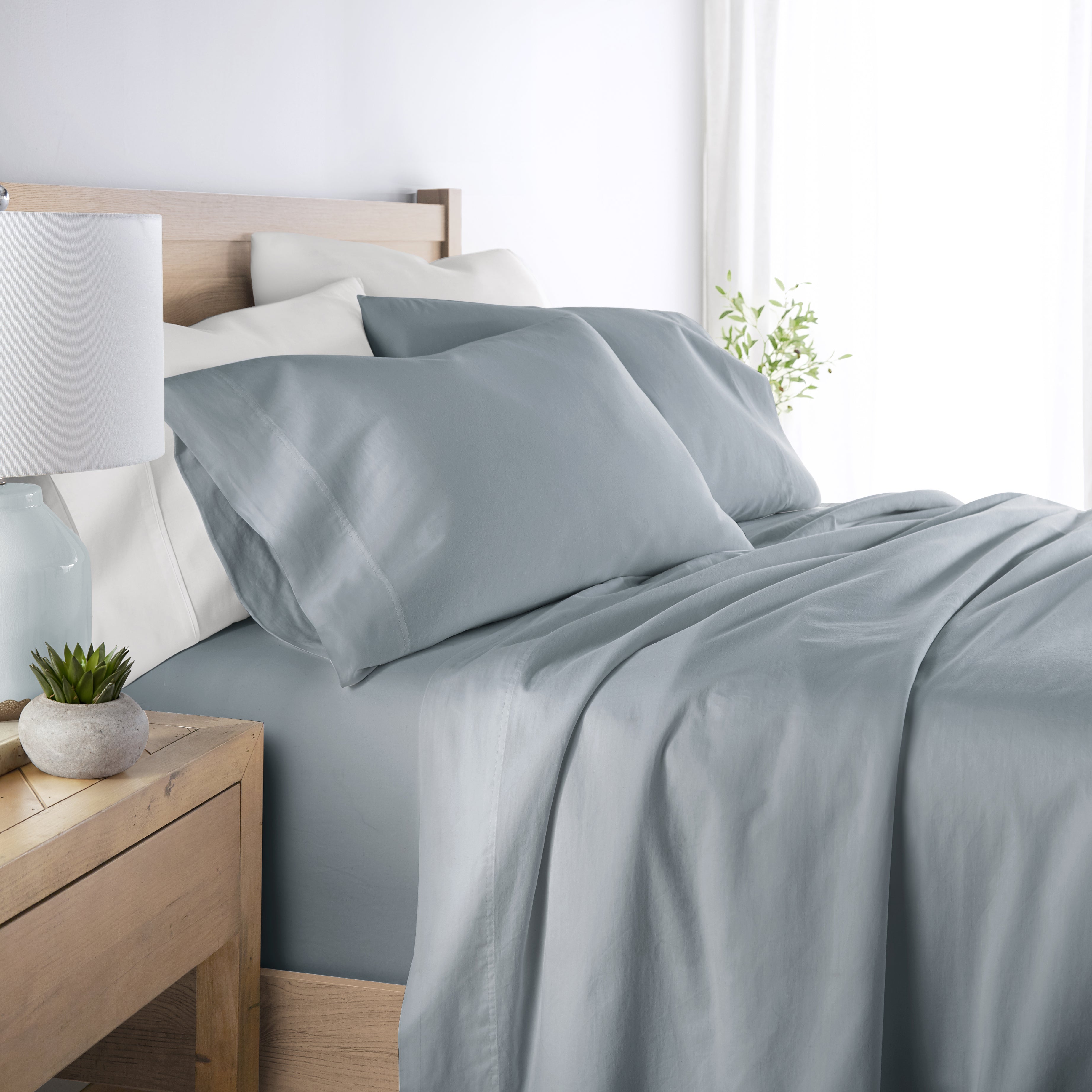 4-Piece 100% Cotton Long Staple Sheet Set