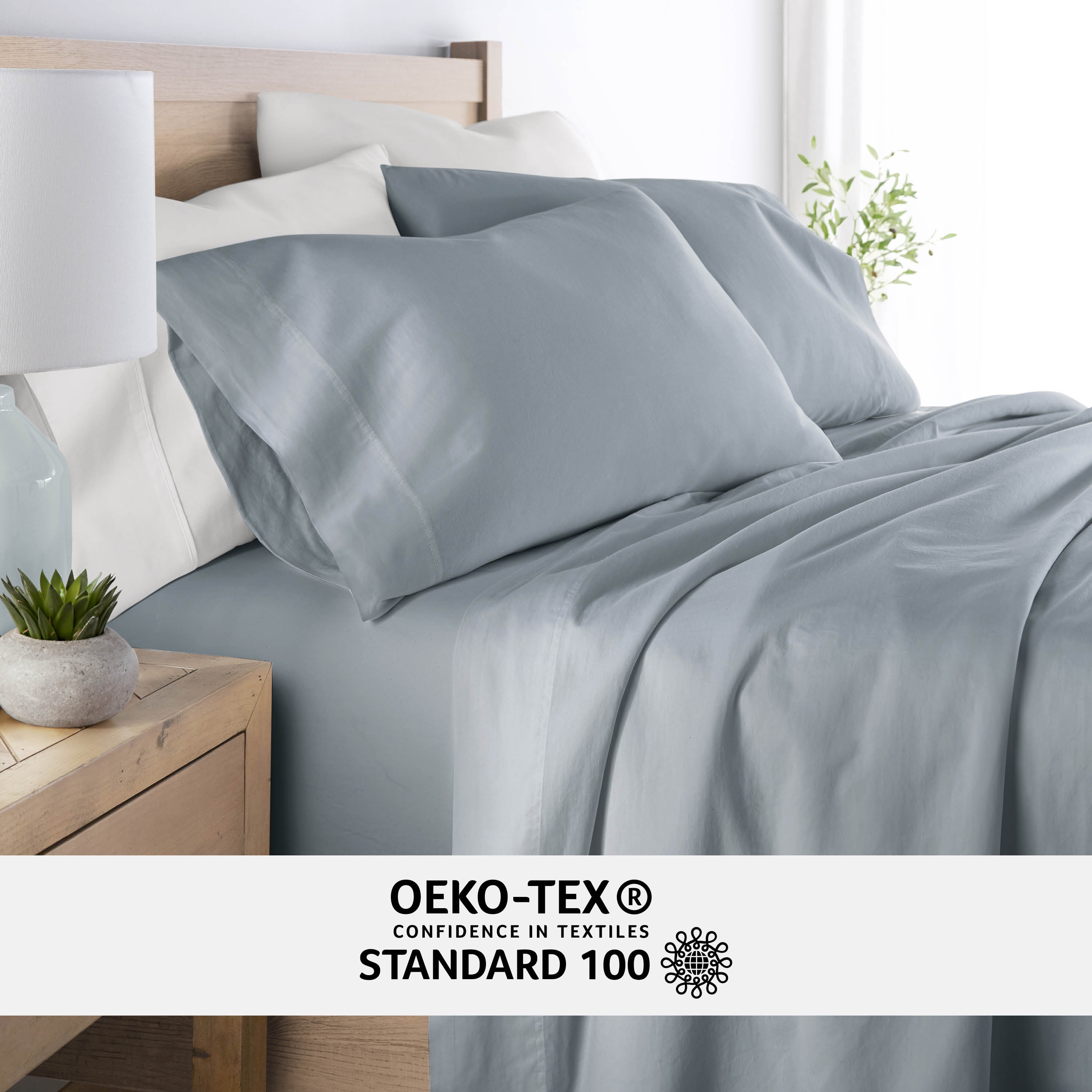 4-Piece 100% Cotton Long Staple Sheet Set
