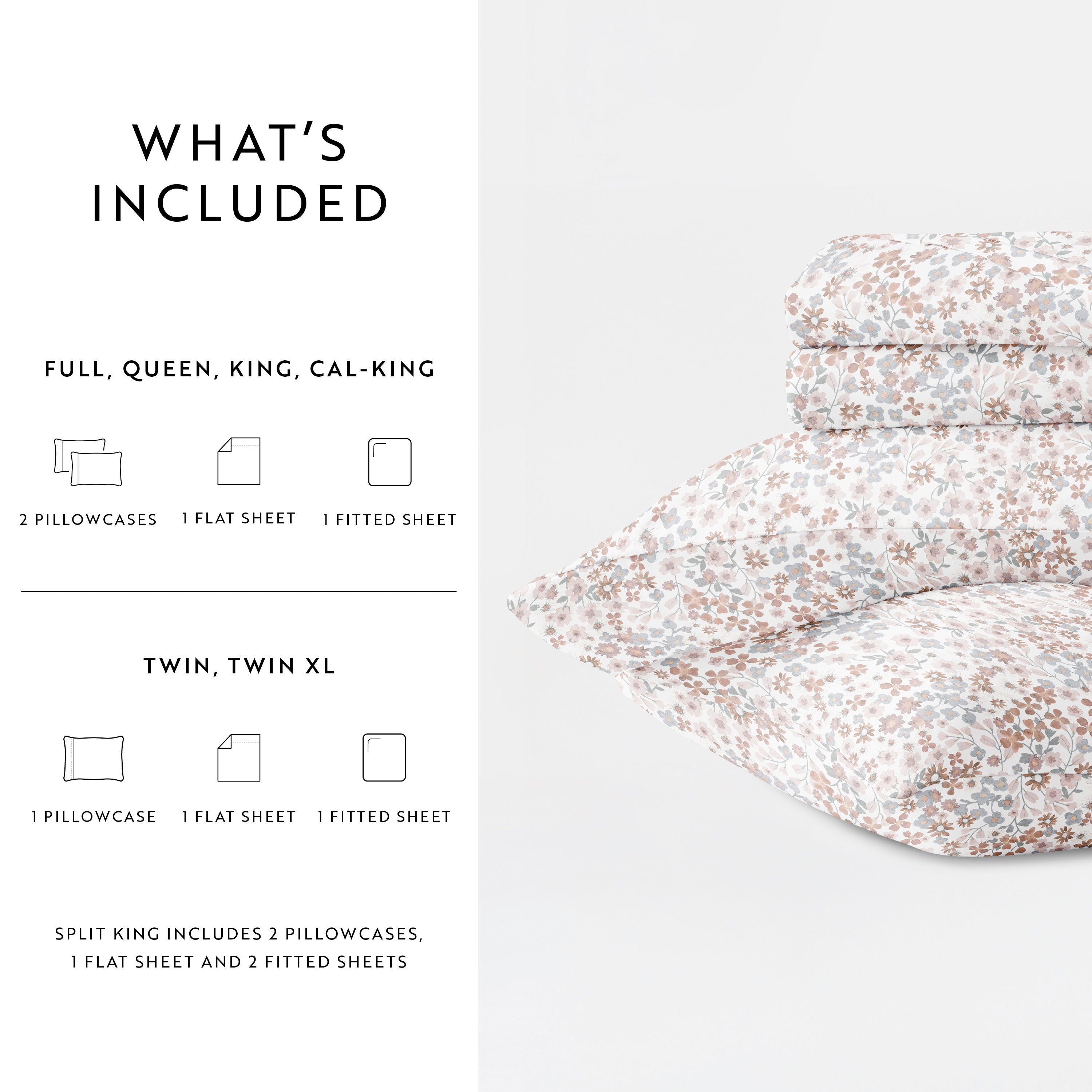 Garden Bloom 100% Cotton Long Staple Sheet Set