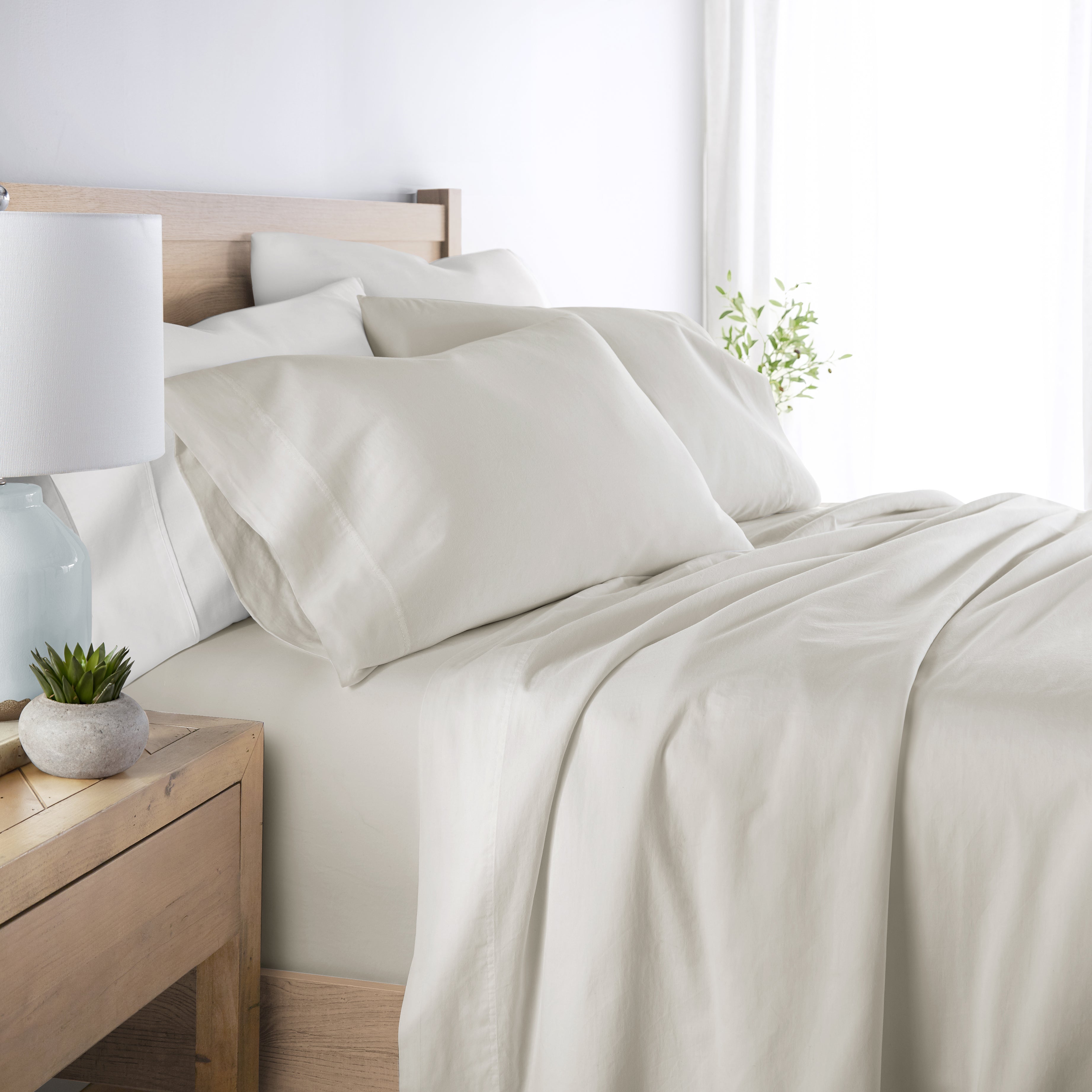 4-Piece 100% Cotton Long Staple Sheet Set