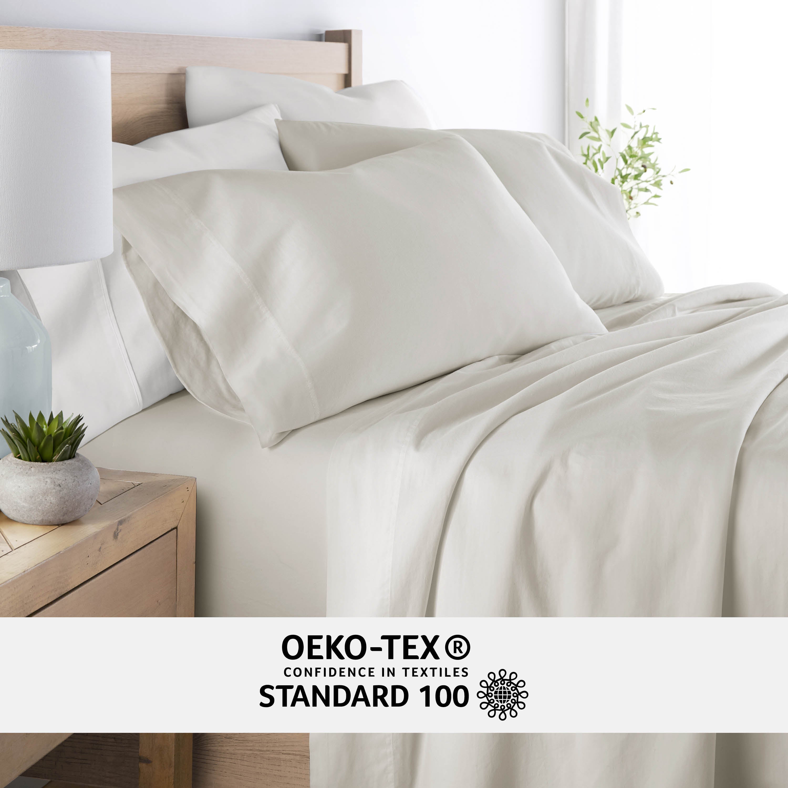 4-Piece 100% Cotton Long Staple Sheet Set