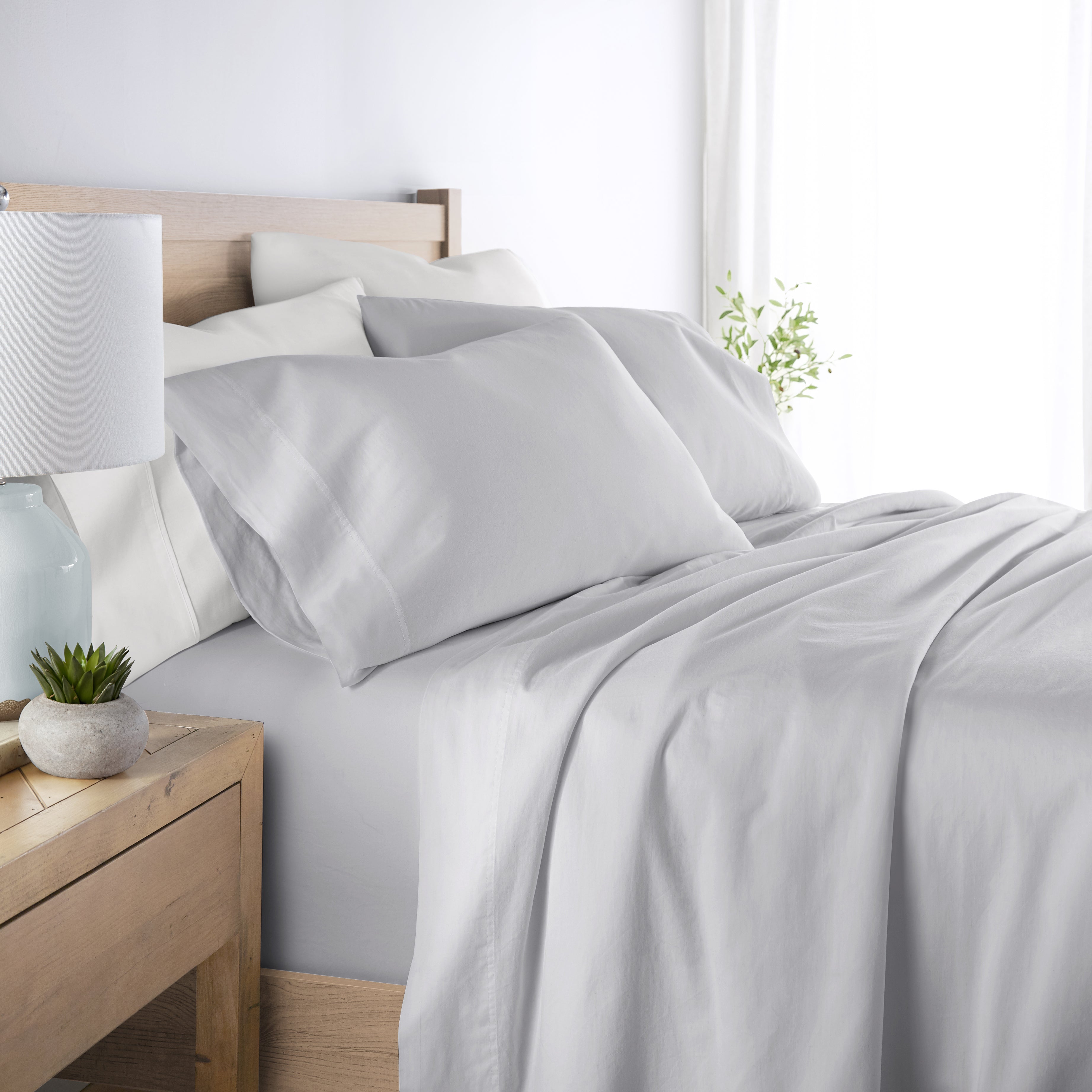 4-Piece 100% Cotton Long Staple Sheet Set