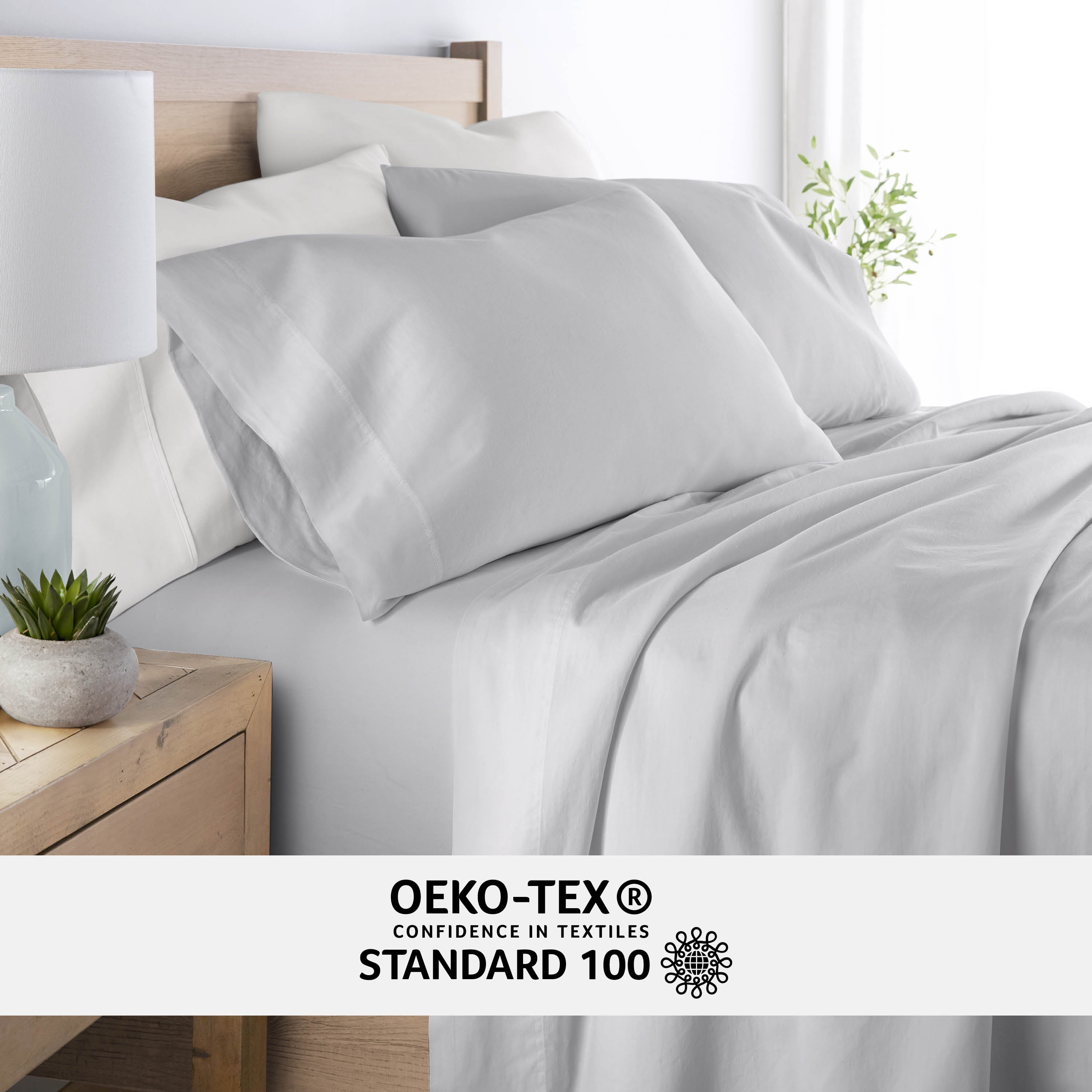 4-Piece 100% Cotton Long Staple Sheet Set