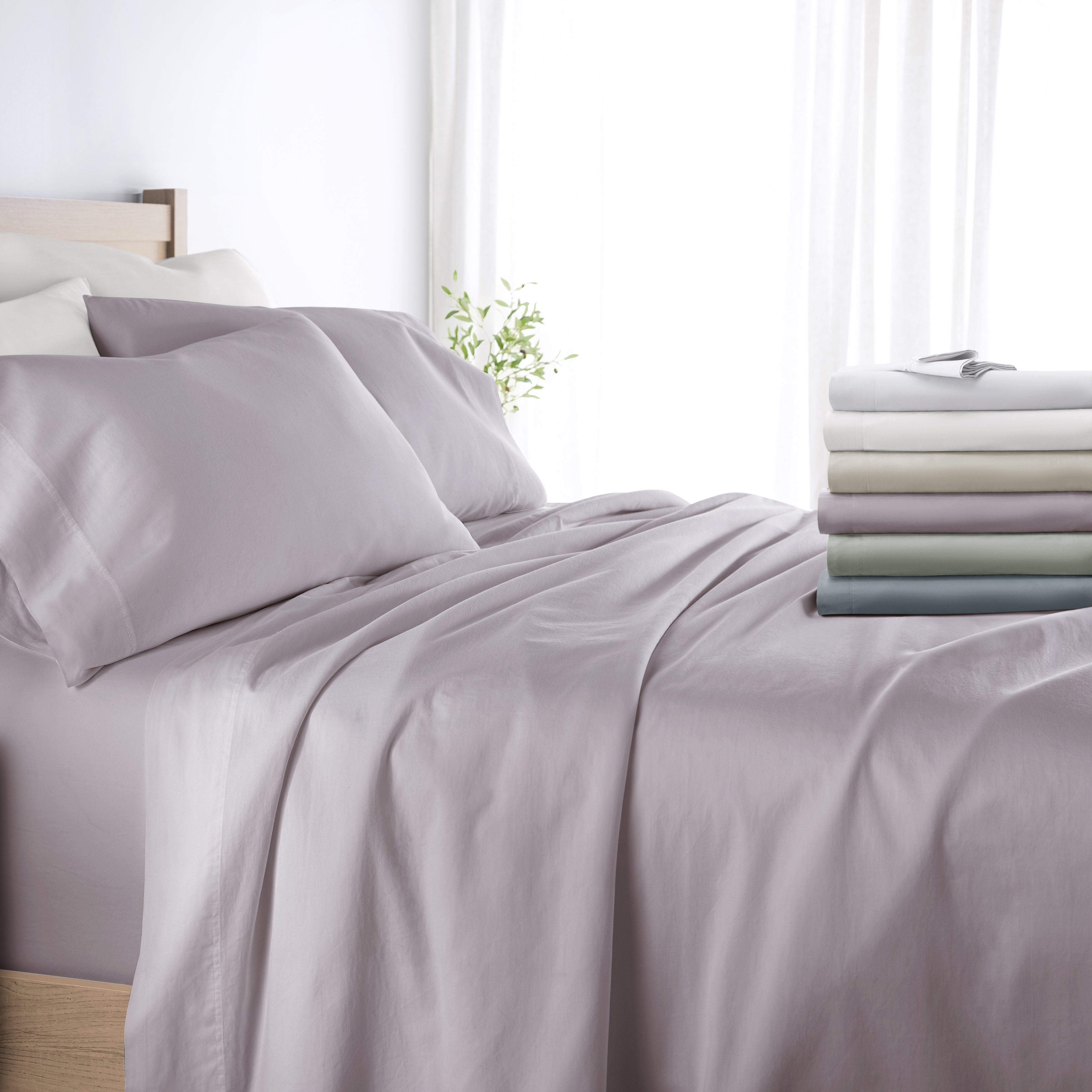 4-Piece 100% Cotton Long Staple Sheet Set