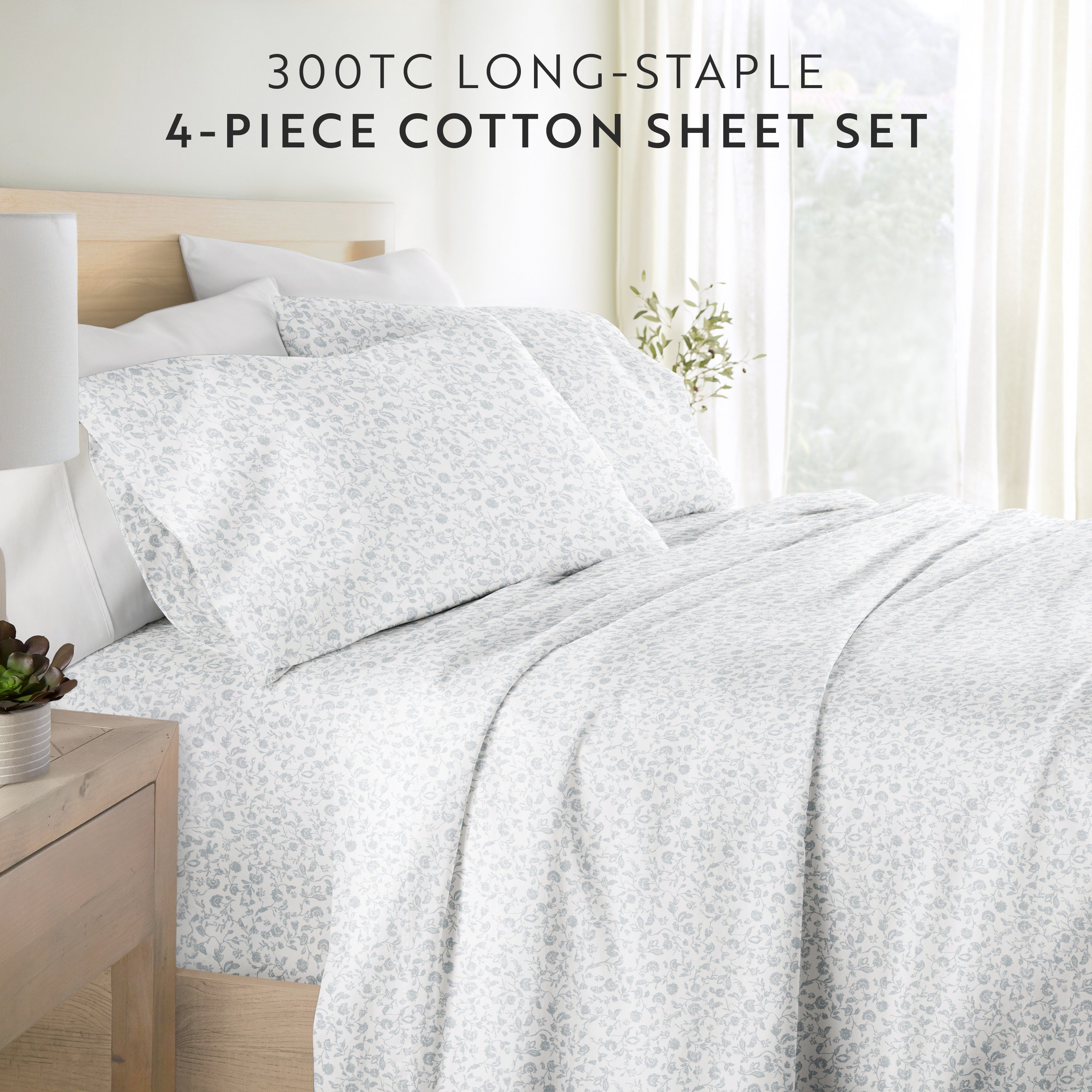 Rustic Jacobean 100% Cotton Long Staple Sheet Set