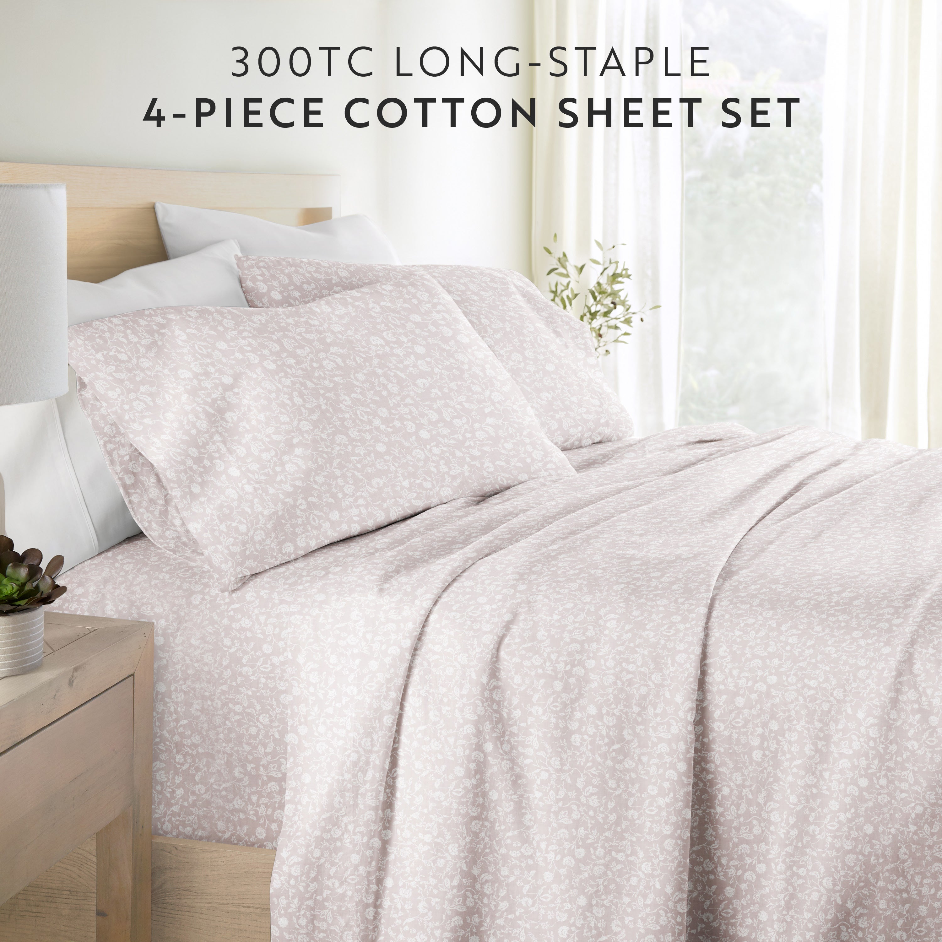 Rustic Jacobean 100% Cotton Long Staple Sheet Set