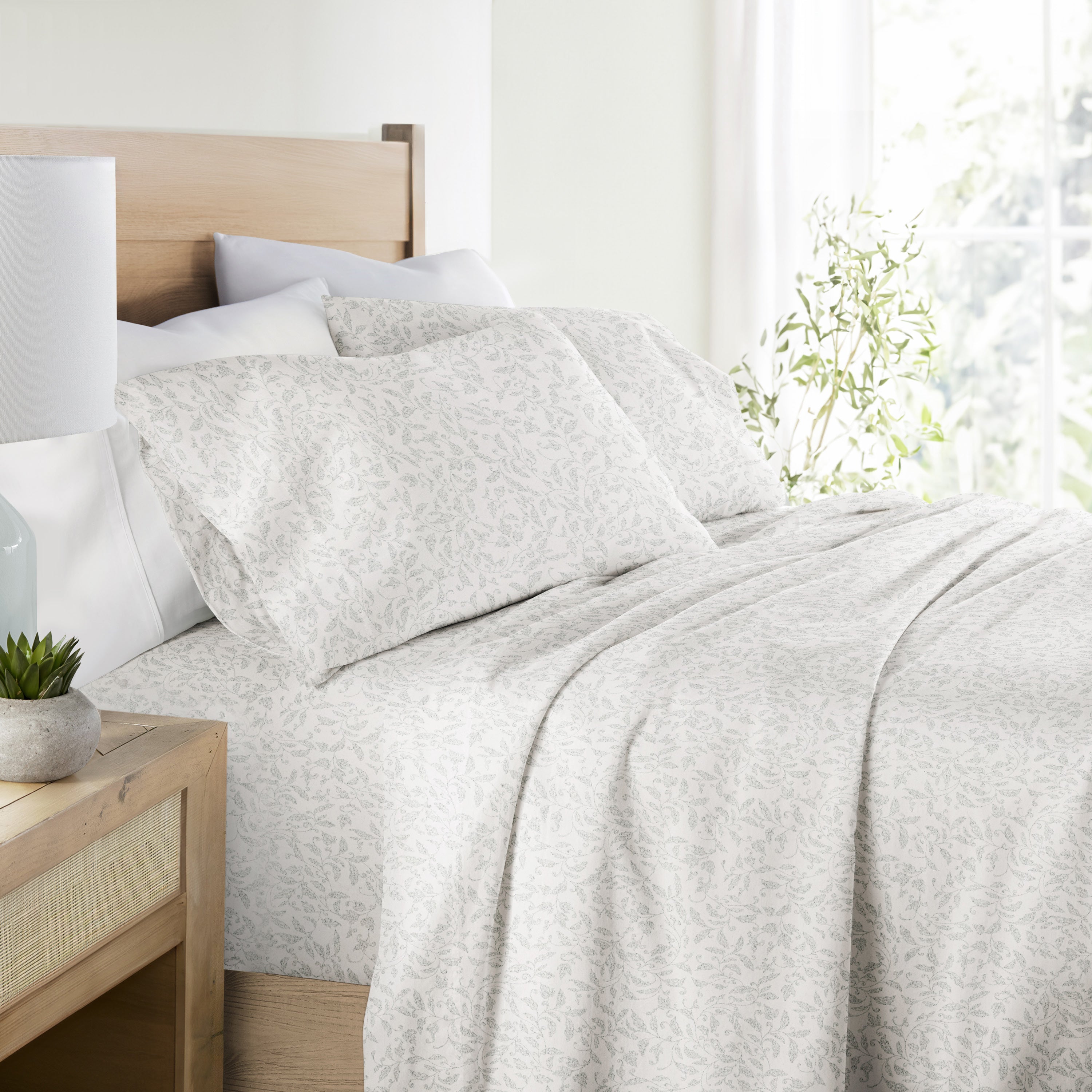 Vines 100% Cotton Long Staple Sheet Set
