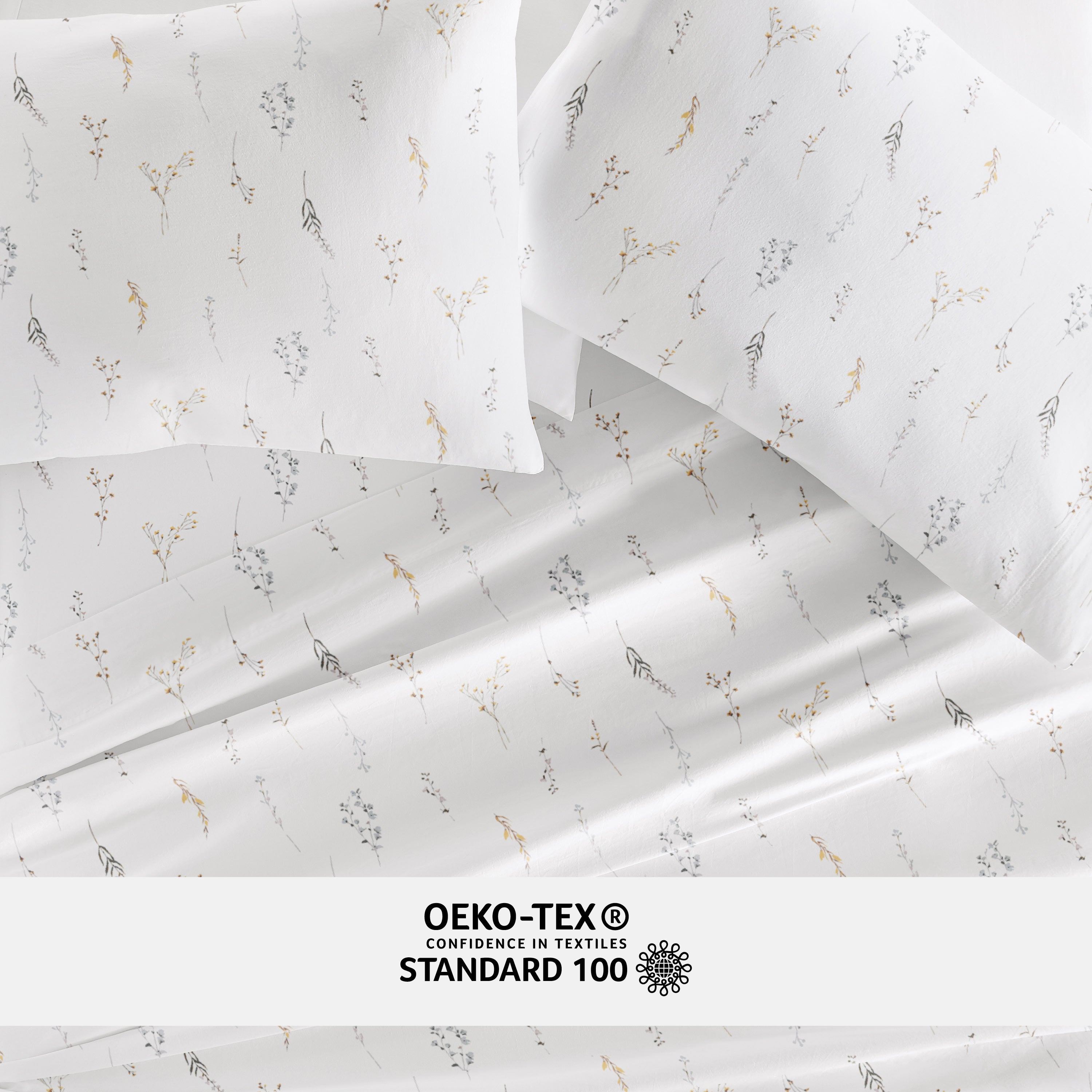 Wild Garden 100% Cotton Long Staple Sheet Set