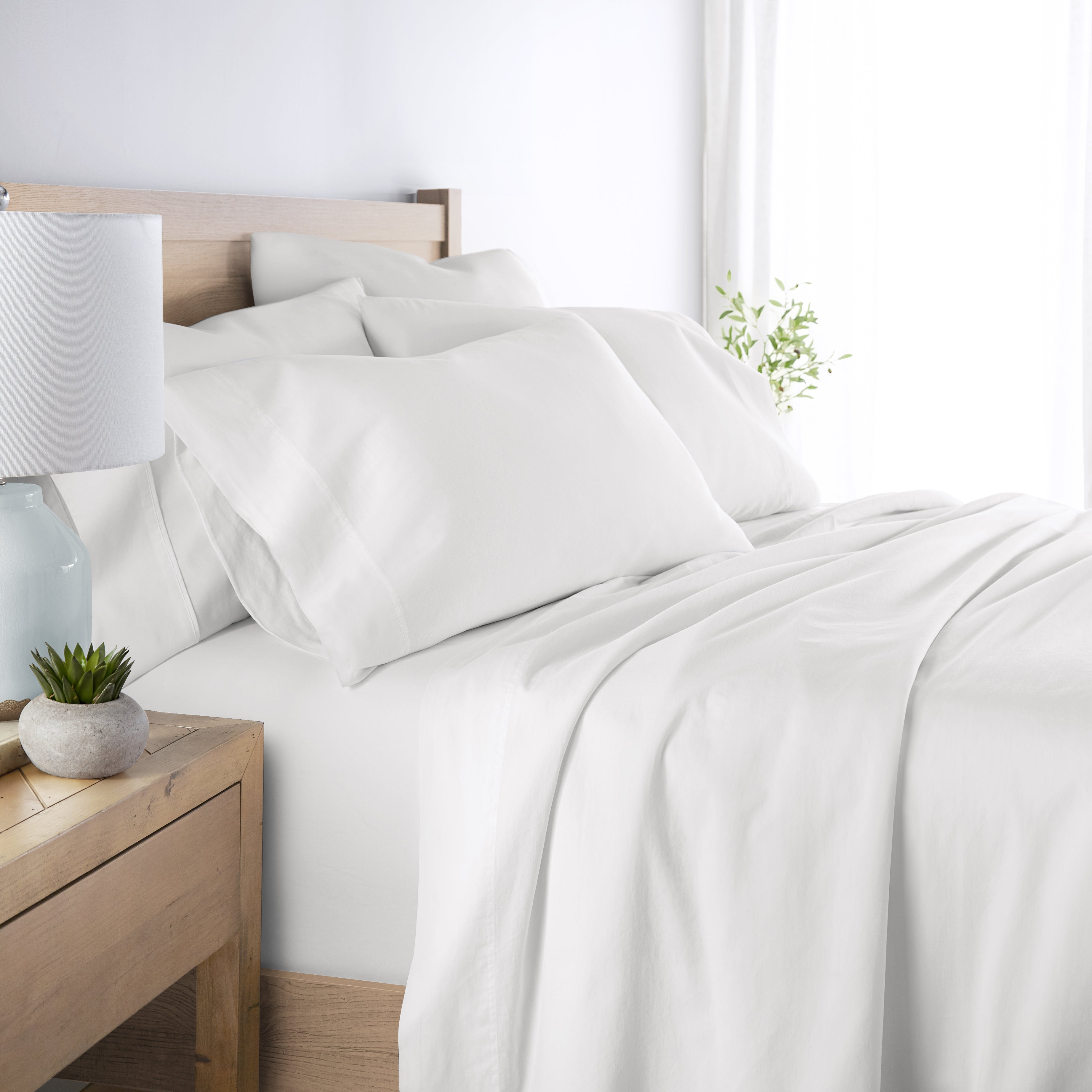 4-Piece 100% Cotton Long Staple Sheet Set