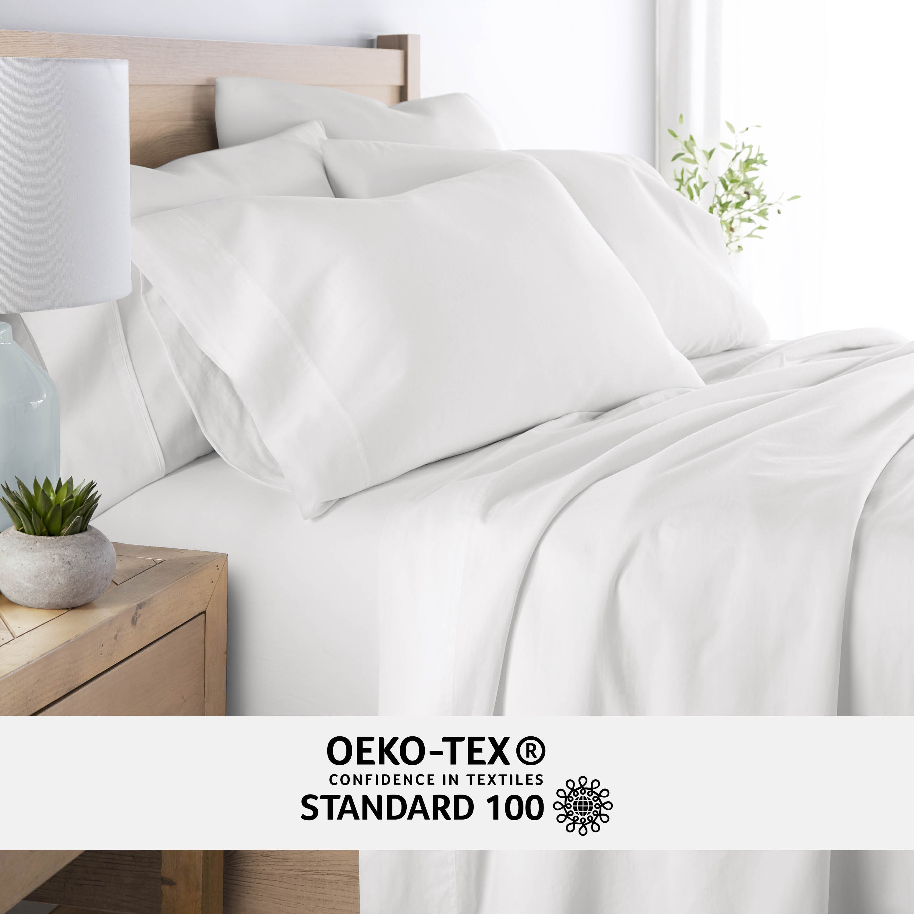 4-Piece 100% Cotton Long Staple Sheet Set