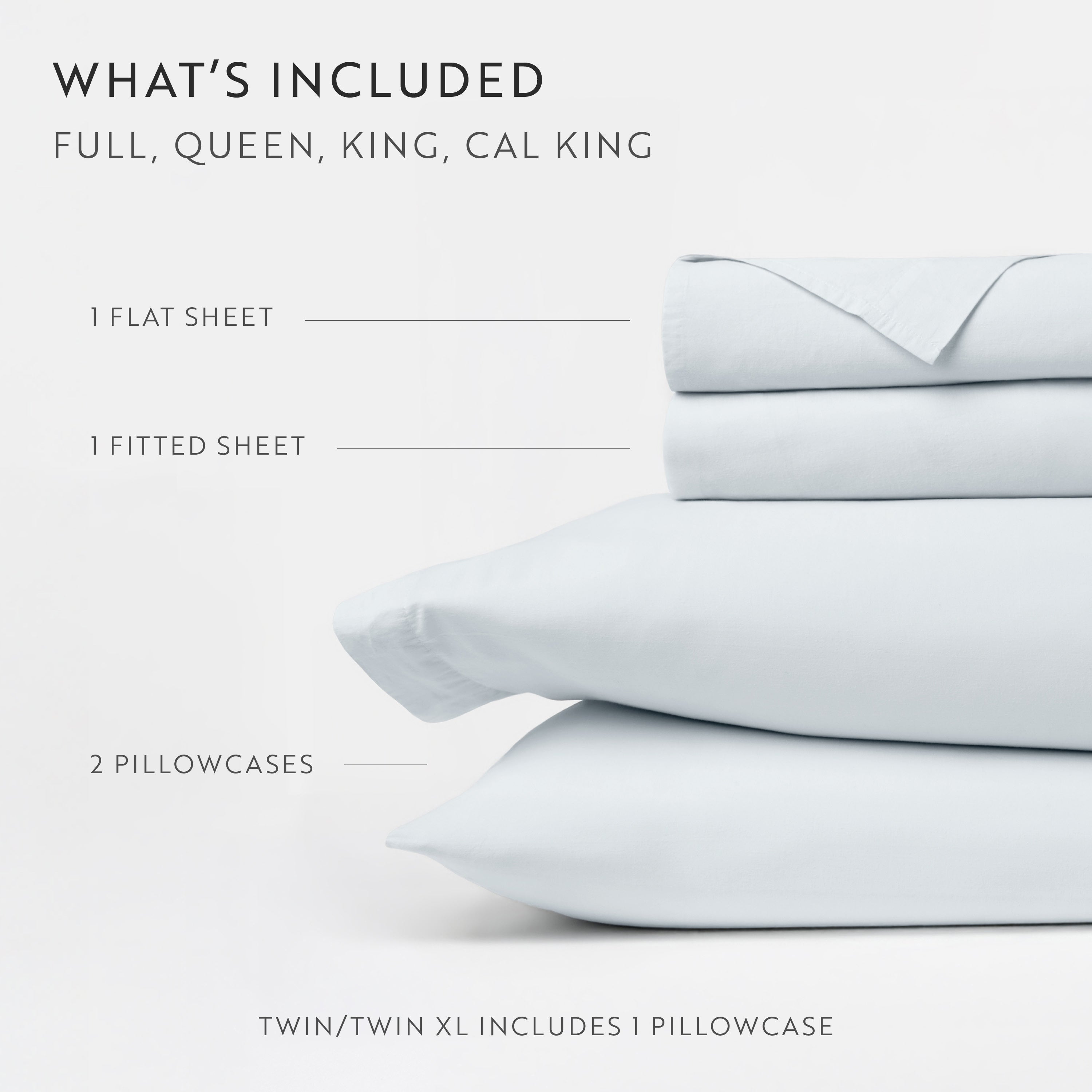 4-Piece 100% Cotton Percale Sheet Set