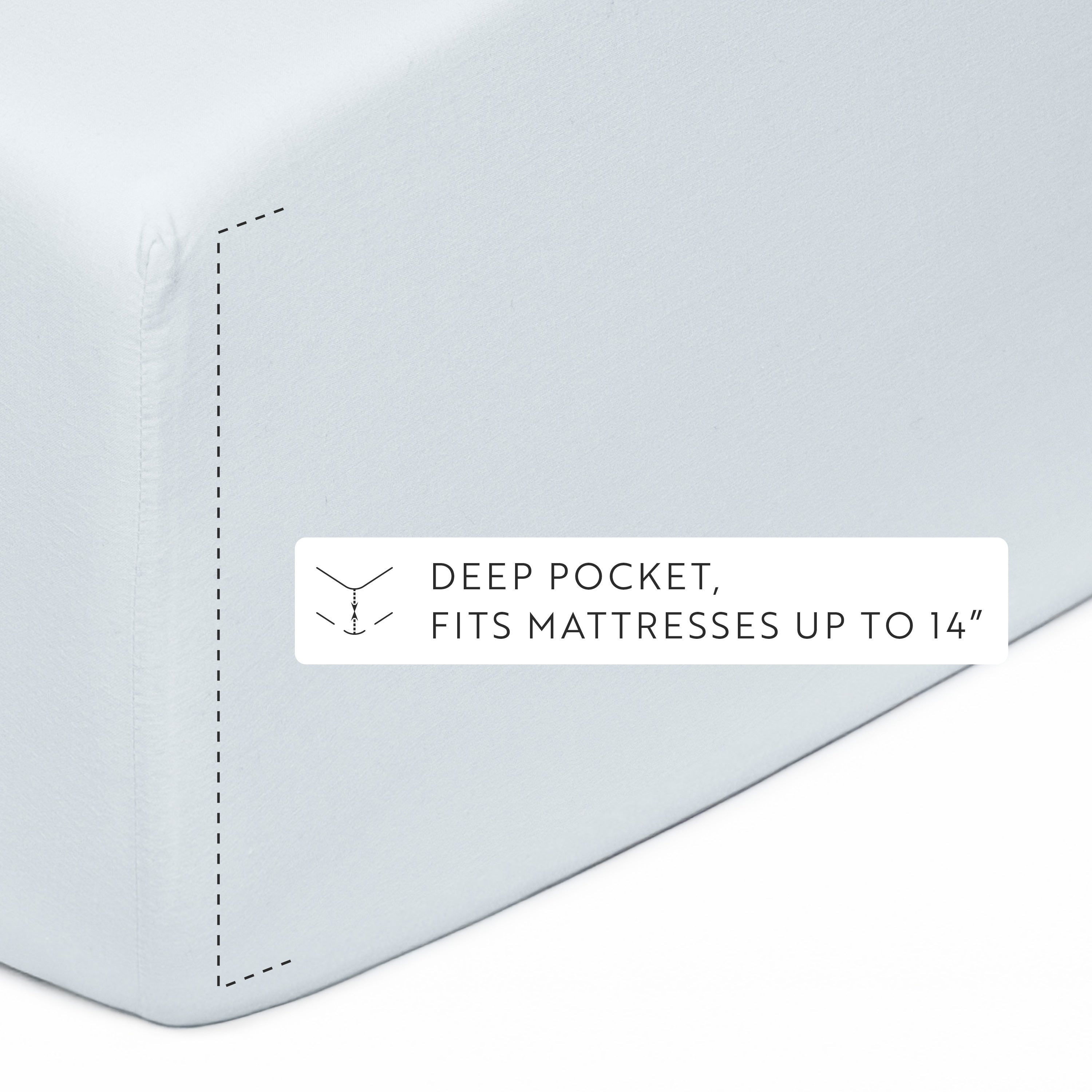 4-Piece 100% Cotton Percale Sheet Set