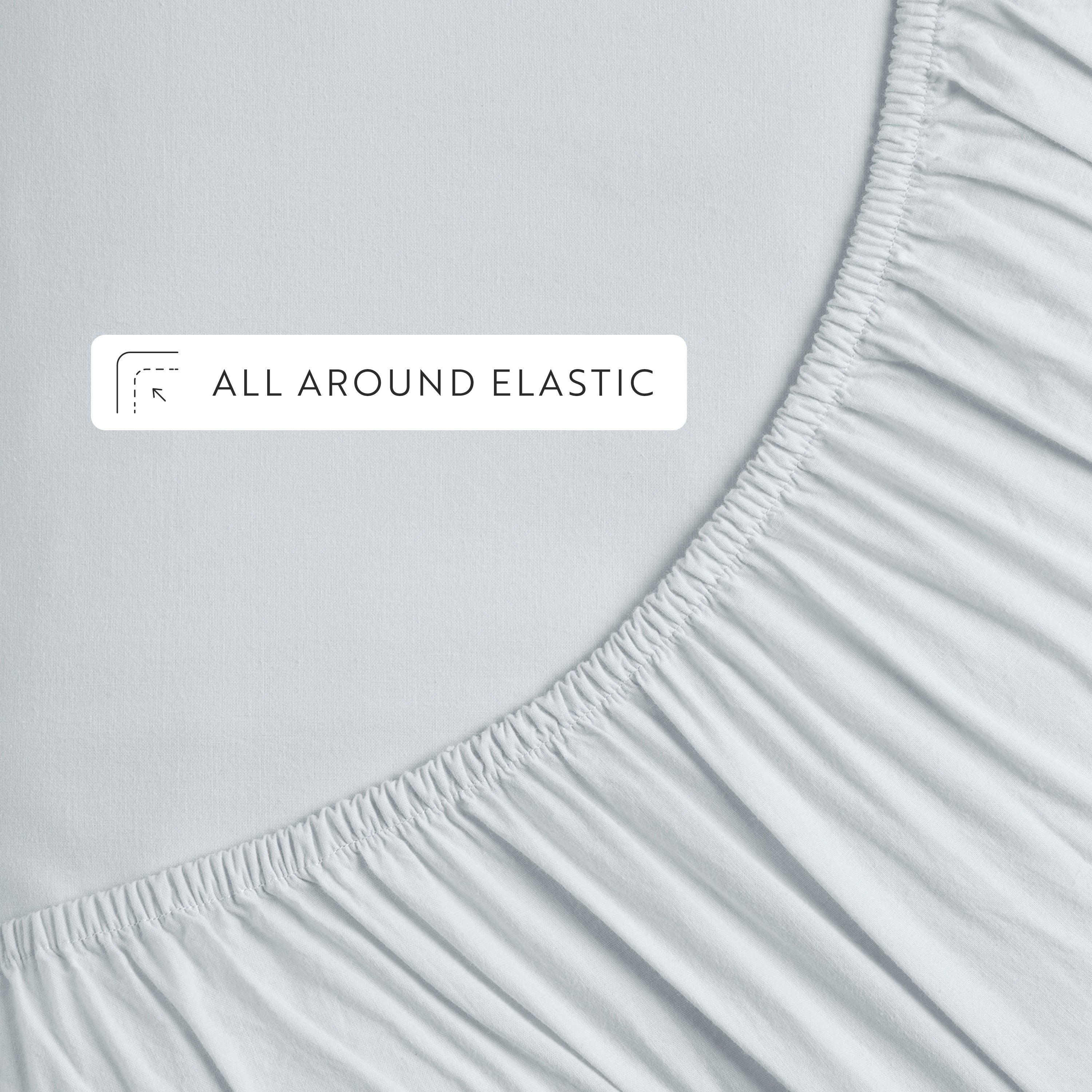 4-Piece 100% Cotton Percale Sheet Set